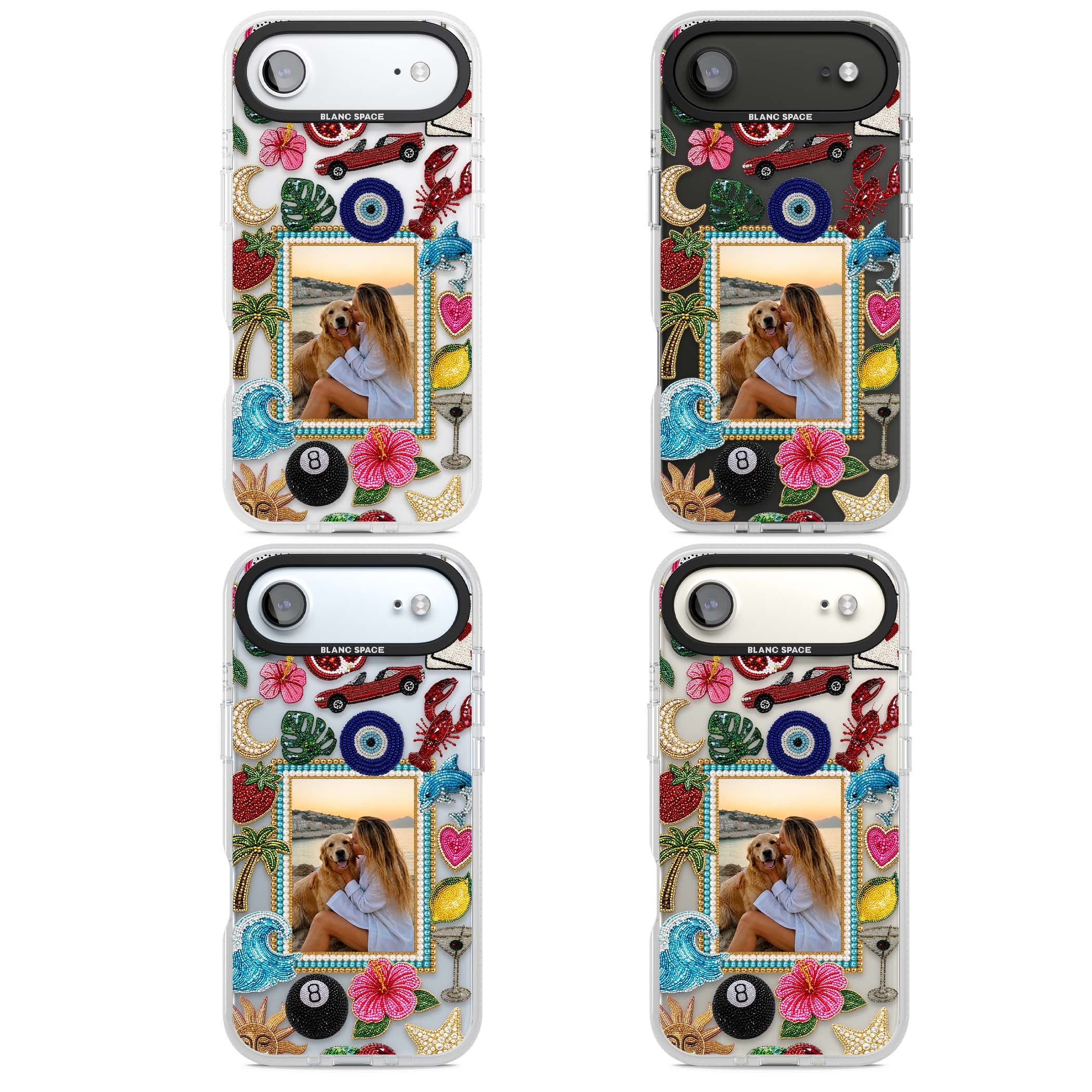Beaded Photo coastal iPhone case | Clear Case Impact Air case for iPhone Air