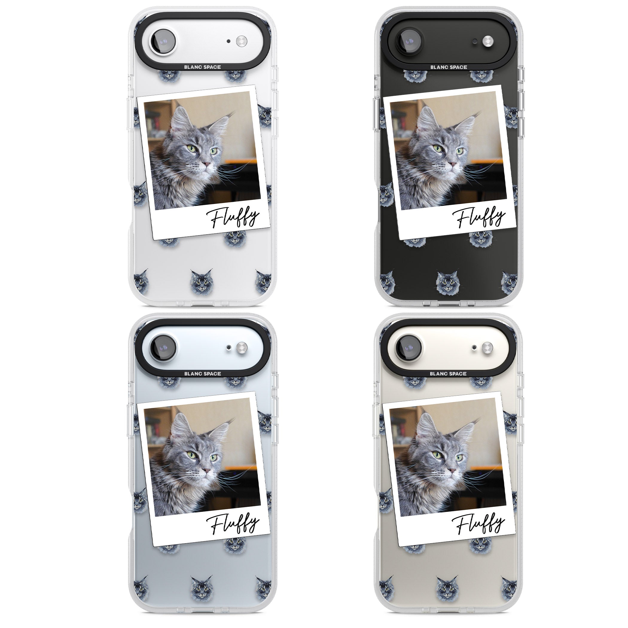 Personalised Maine Coon Photo iPhone 17 Air Impact Air Clear Phone Case APT Impact Protection