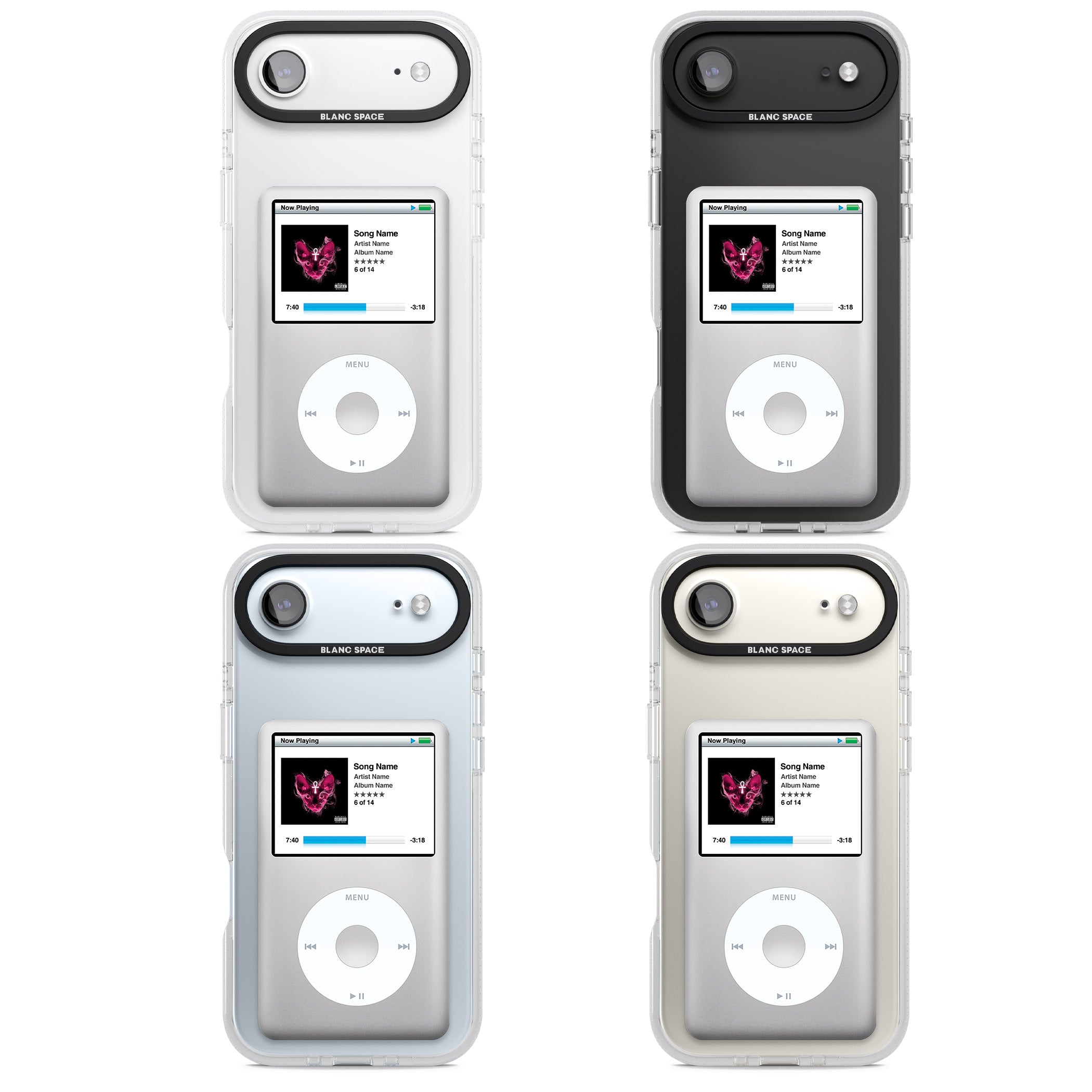 Personalised Classic Ipod iPhone 17 Air Impact Air Clear Phone Case APT Impact Protection