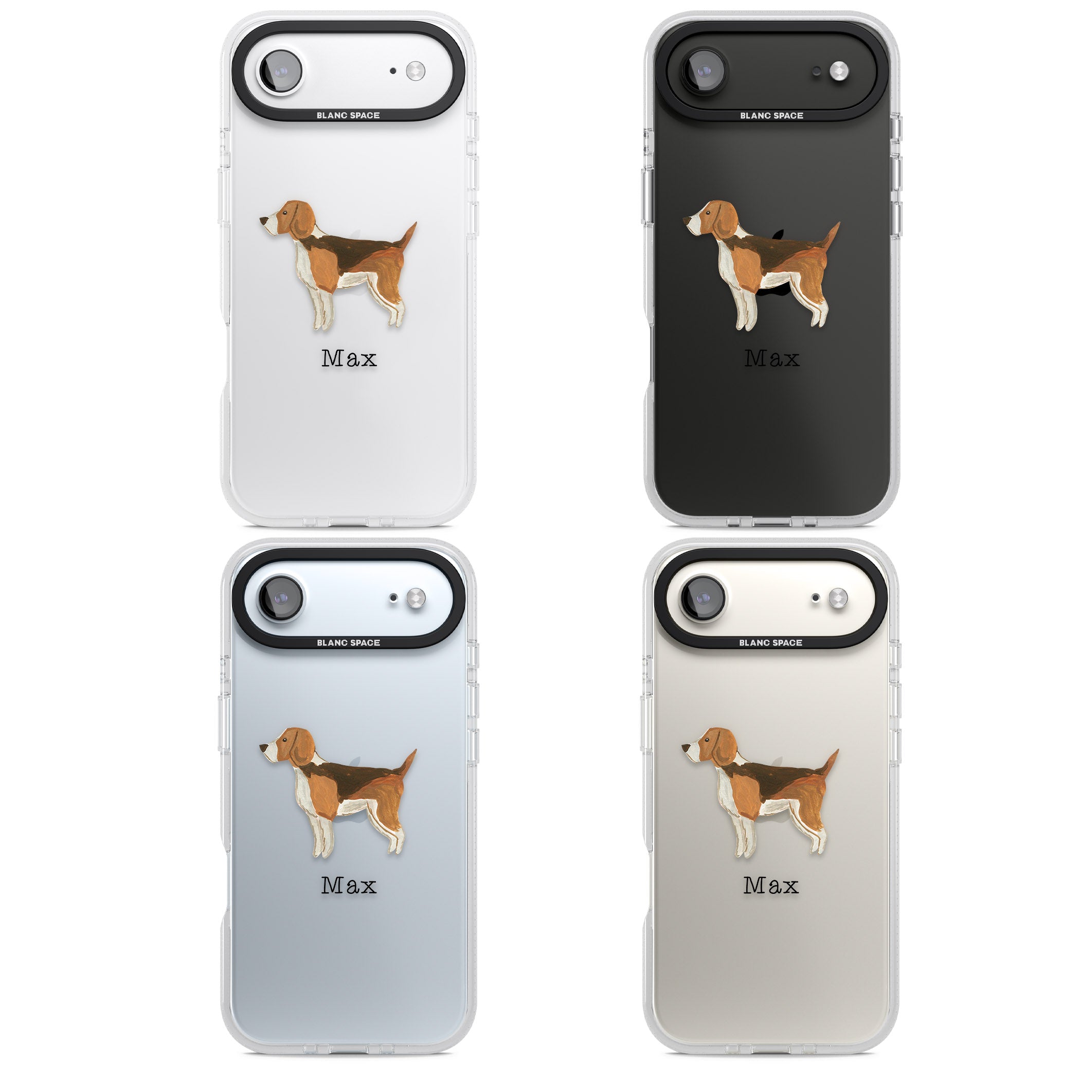 Personalised Beagle iPhone 17 Air Impact Air Clear Phone Case APT Impact Protection
