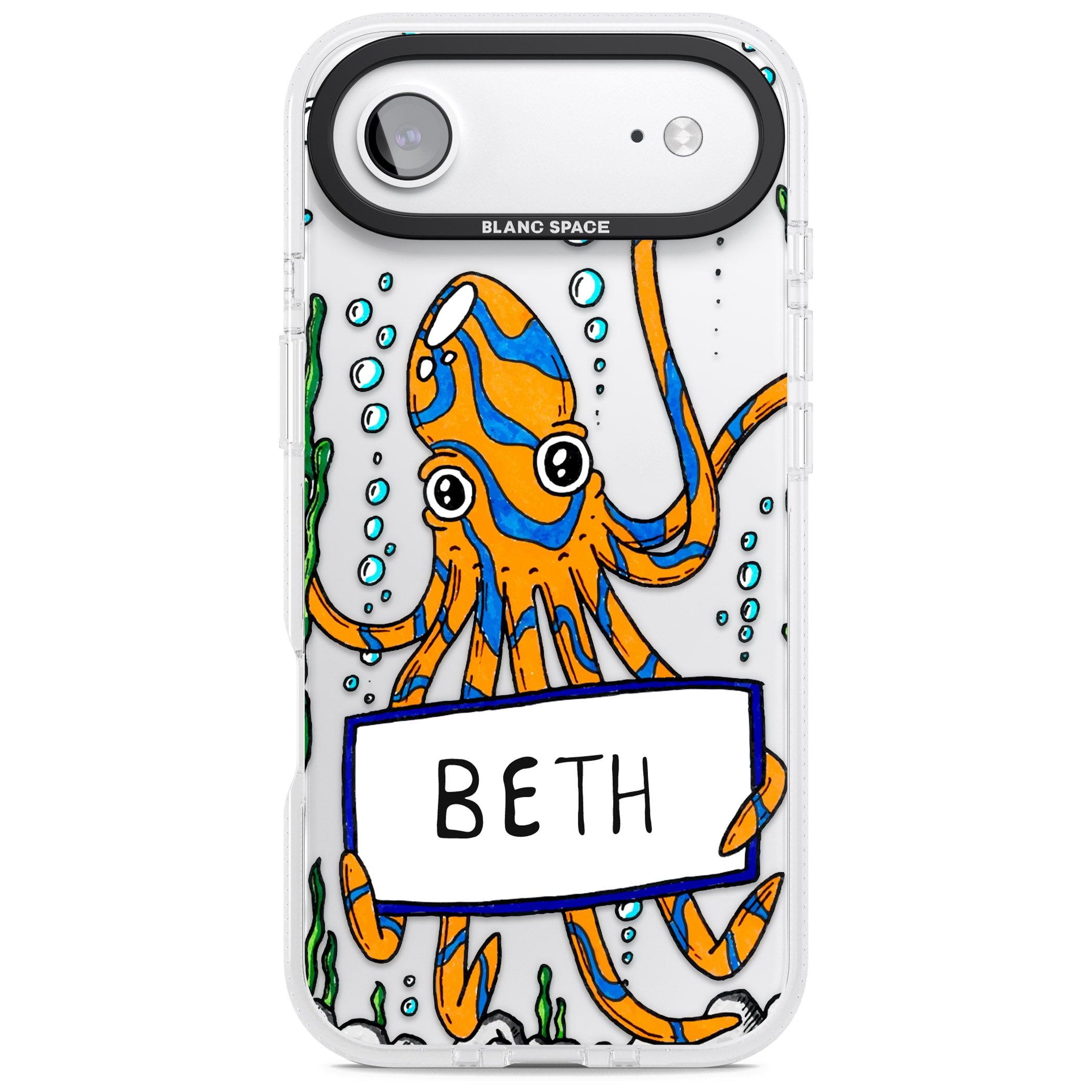 Personalised Octo iPhone 17 Air Impact Air Clear Phone Case
