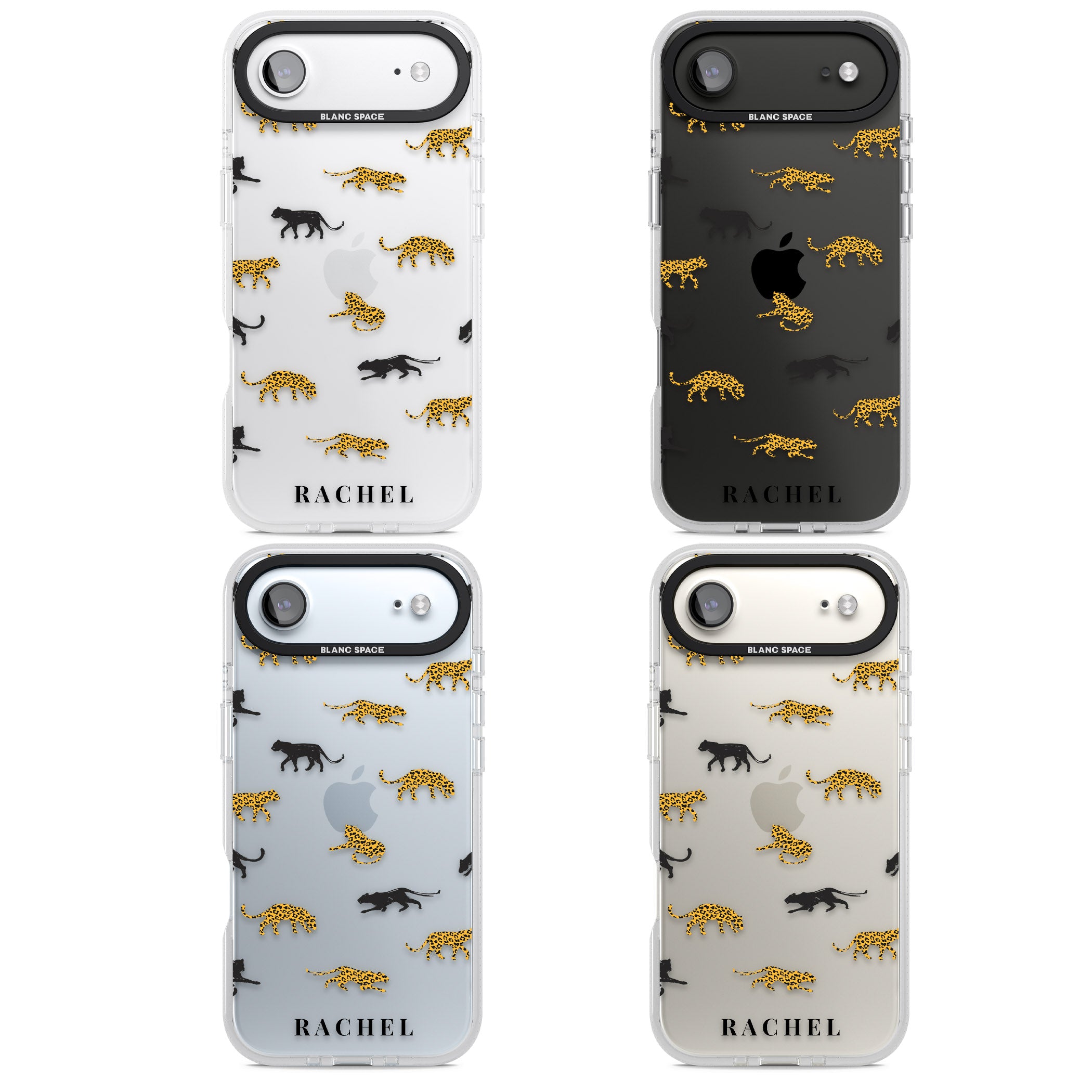 Personalised Jaguar Pattern iPhone 17 Air Impact Air Clear Phone Case APT Impact Protection