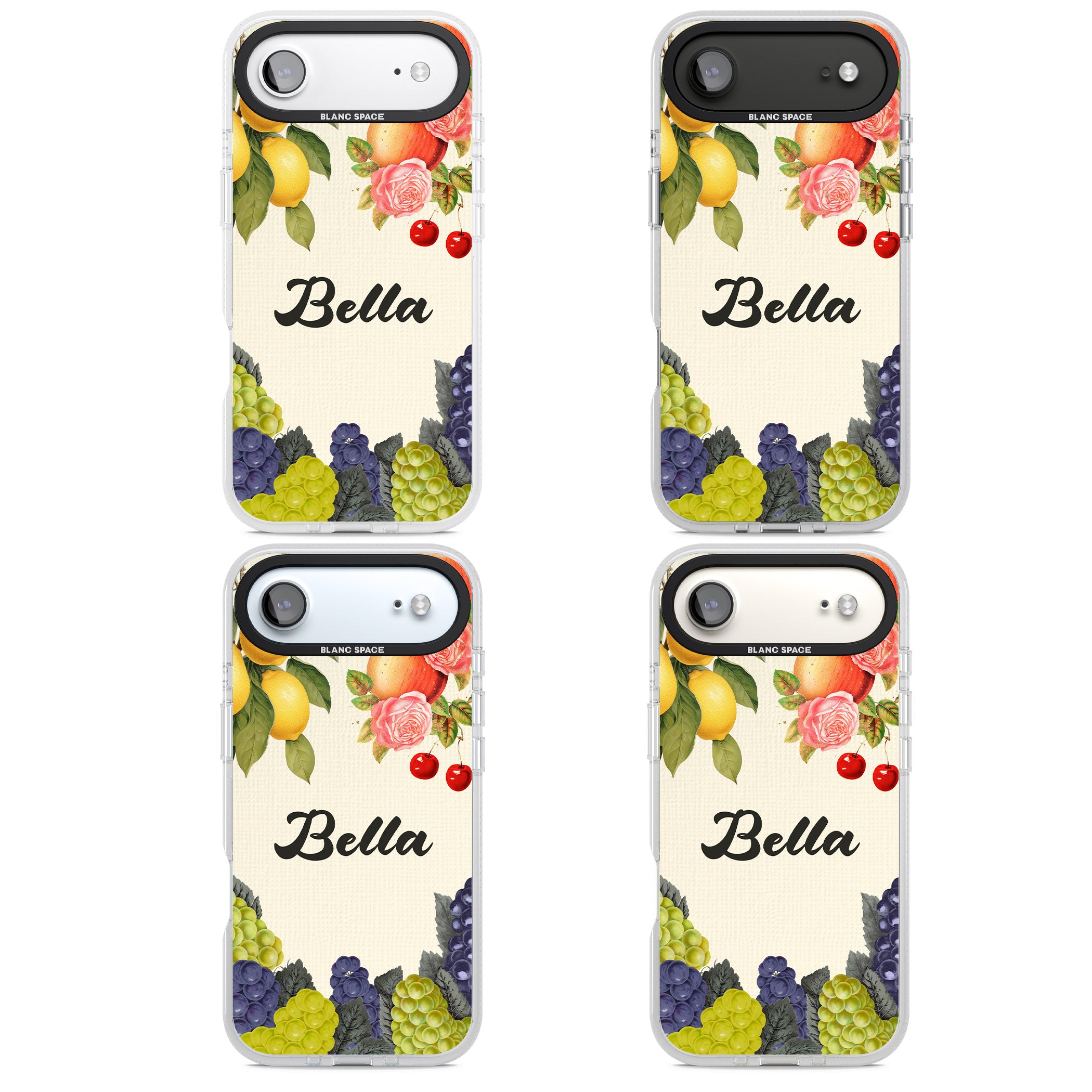 Personalised Vintage Fruits iPhone 17 Air Impact Air Clear Phone Case APT Impact Protection