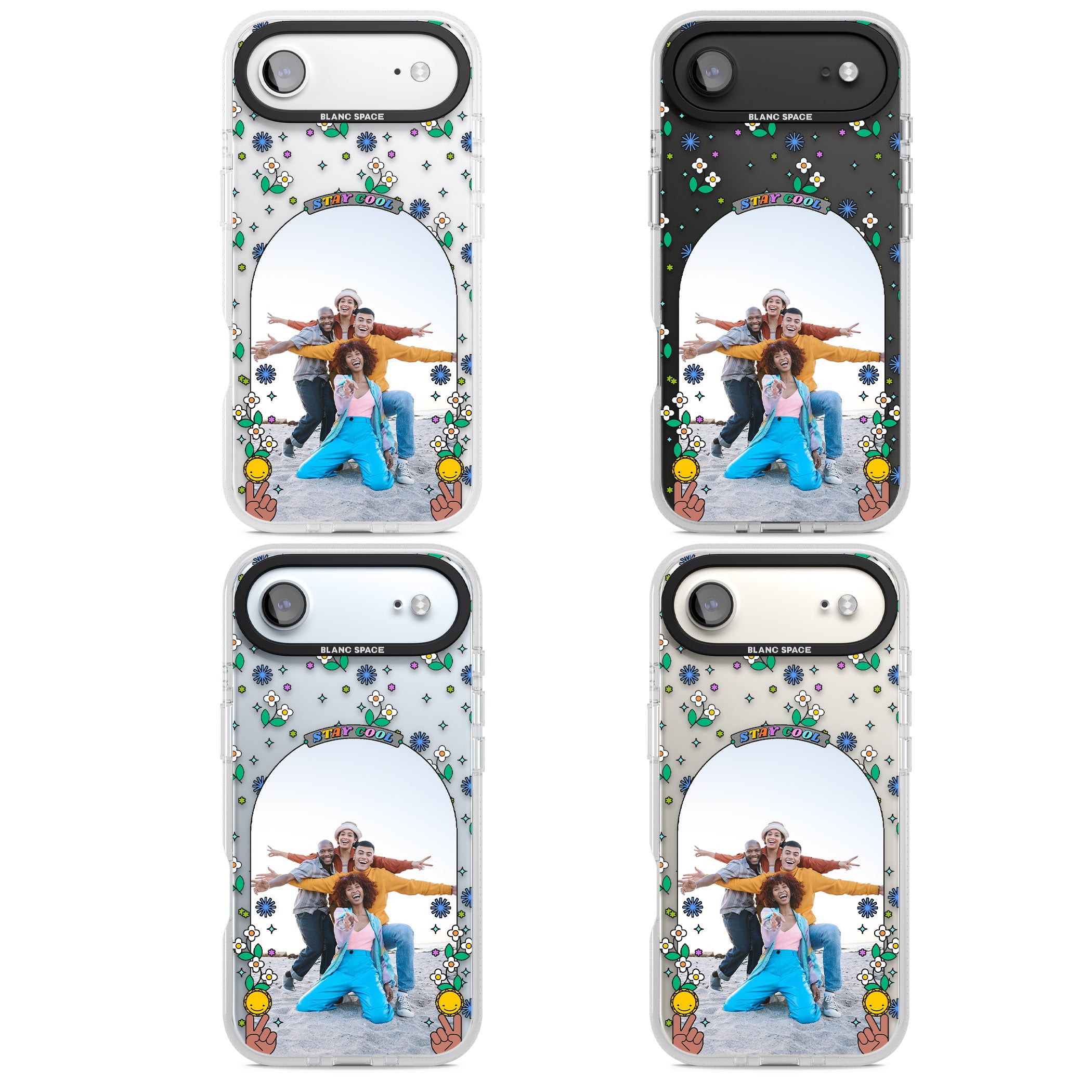 Personalised Summer Photo Frame iPhone 17 Air Impact Air Clear Phone Case APT Impact Protection