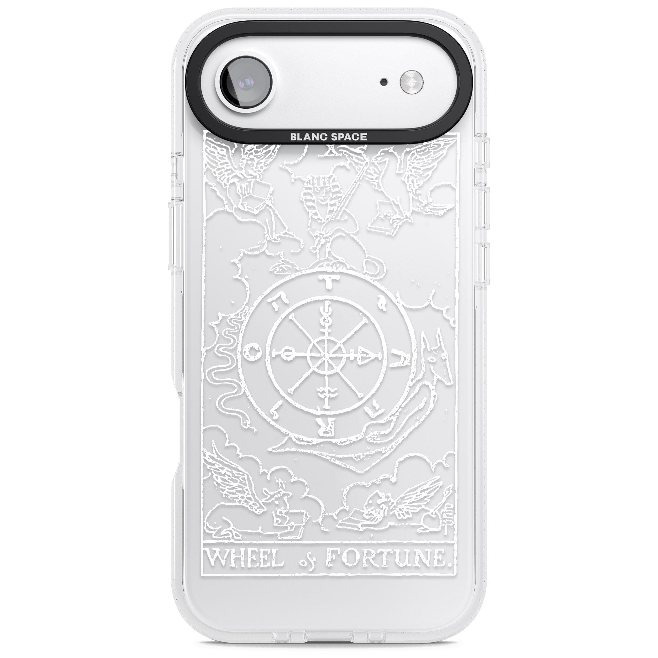 Personalised Wheel Of Fortune Tarot Card (White) iPhone 17 Air Impact Air Clear Phone Case