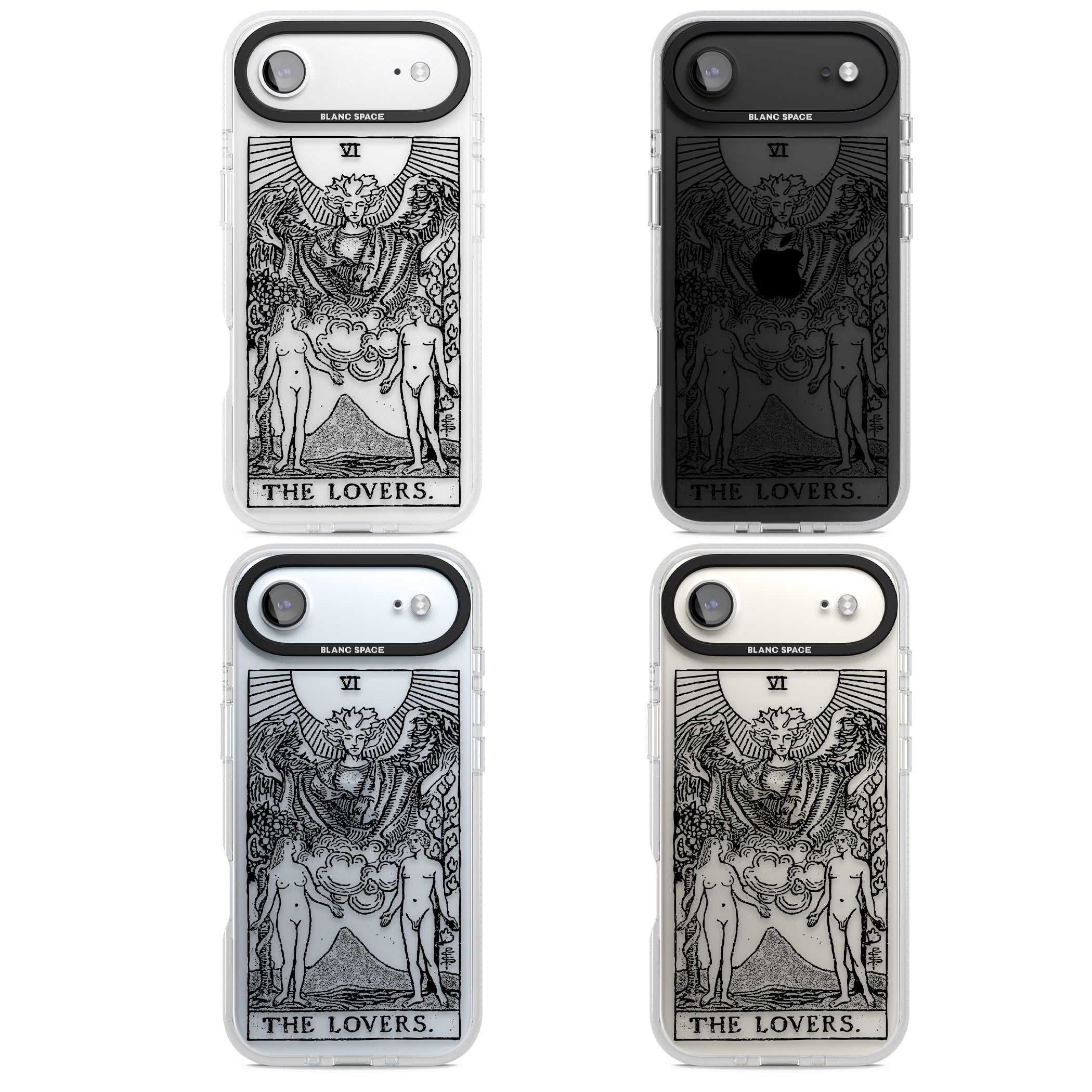 Personalised The Lovers Tarot Card (Clear) iPhone 17 Air Impact Air Clear Phone Case APT Impact Protection