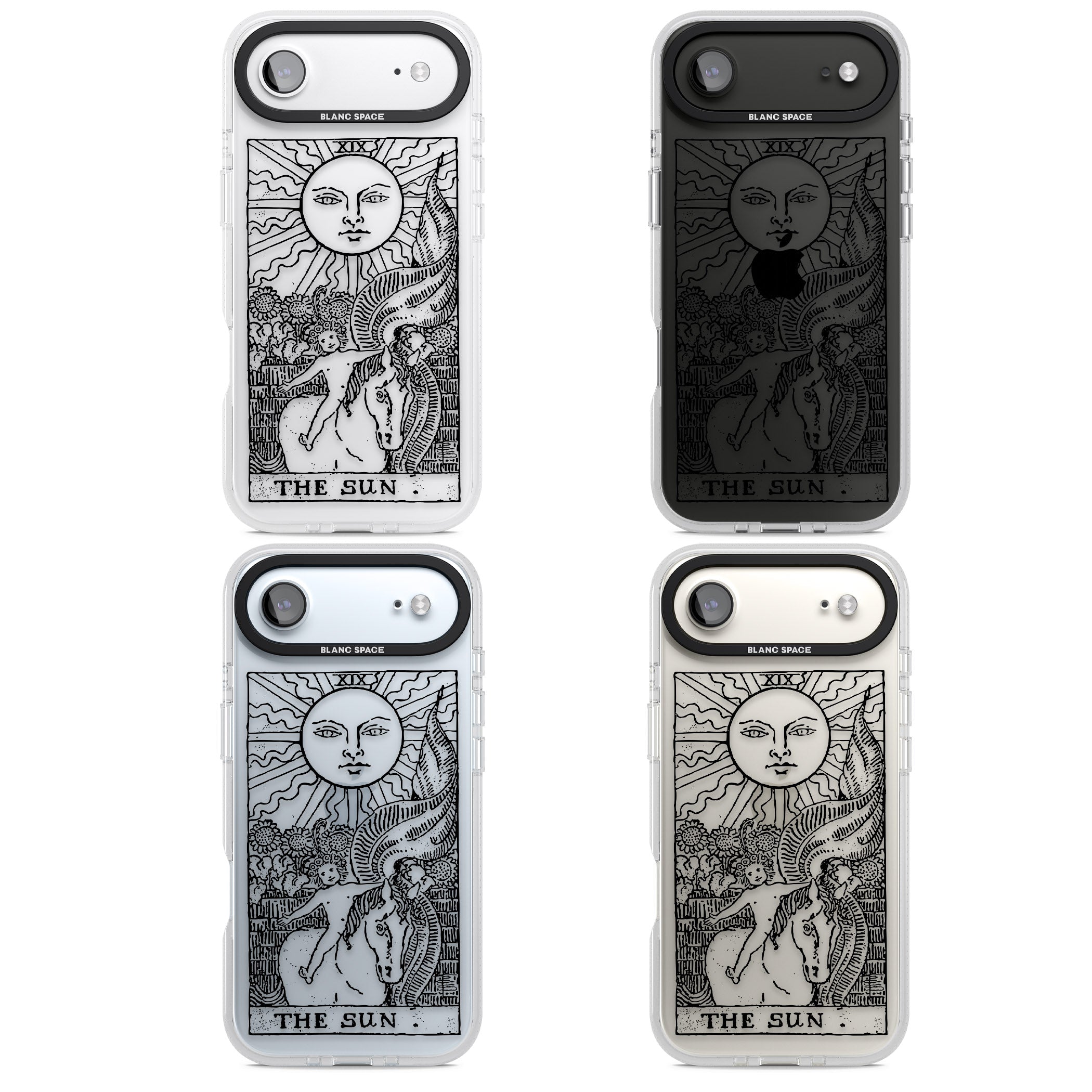 Personalised The Sun Tarot Card (Clear) iPhone 17 Air Impact Air Clear Phone Case APT Impact Protection
