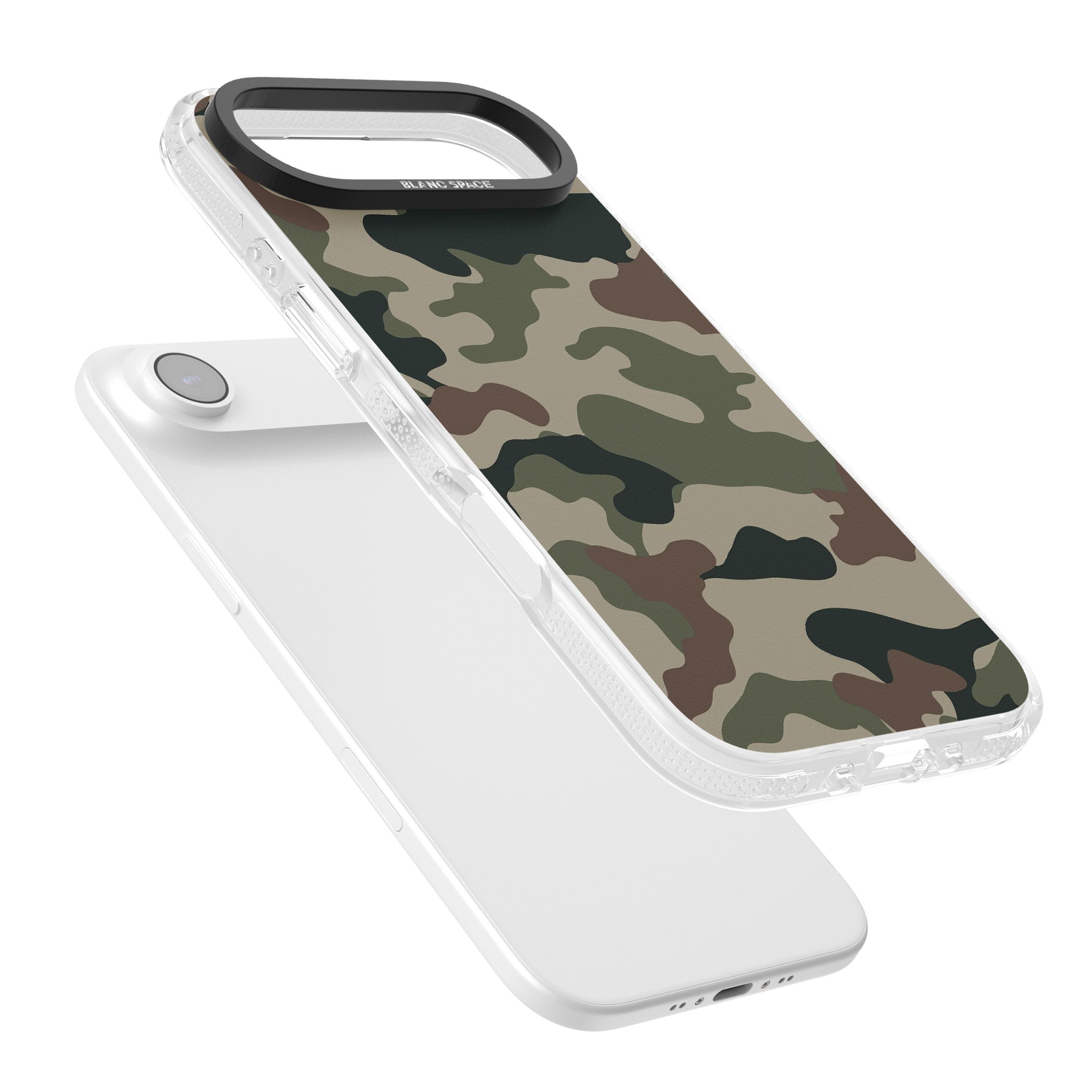 Woodland British Camo iPhone 17 Air Impact Air Clear Phone Case Colours