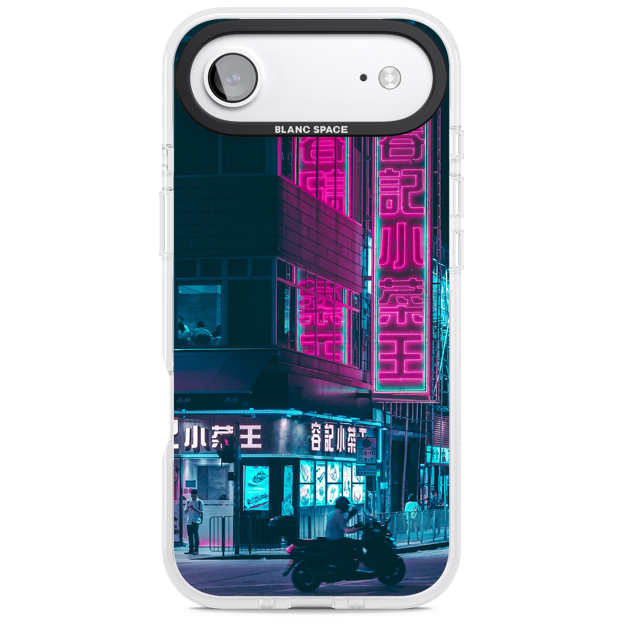 Neon City Ride iPhone 17 Air Impact Air Clear Phone Case