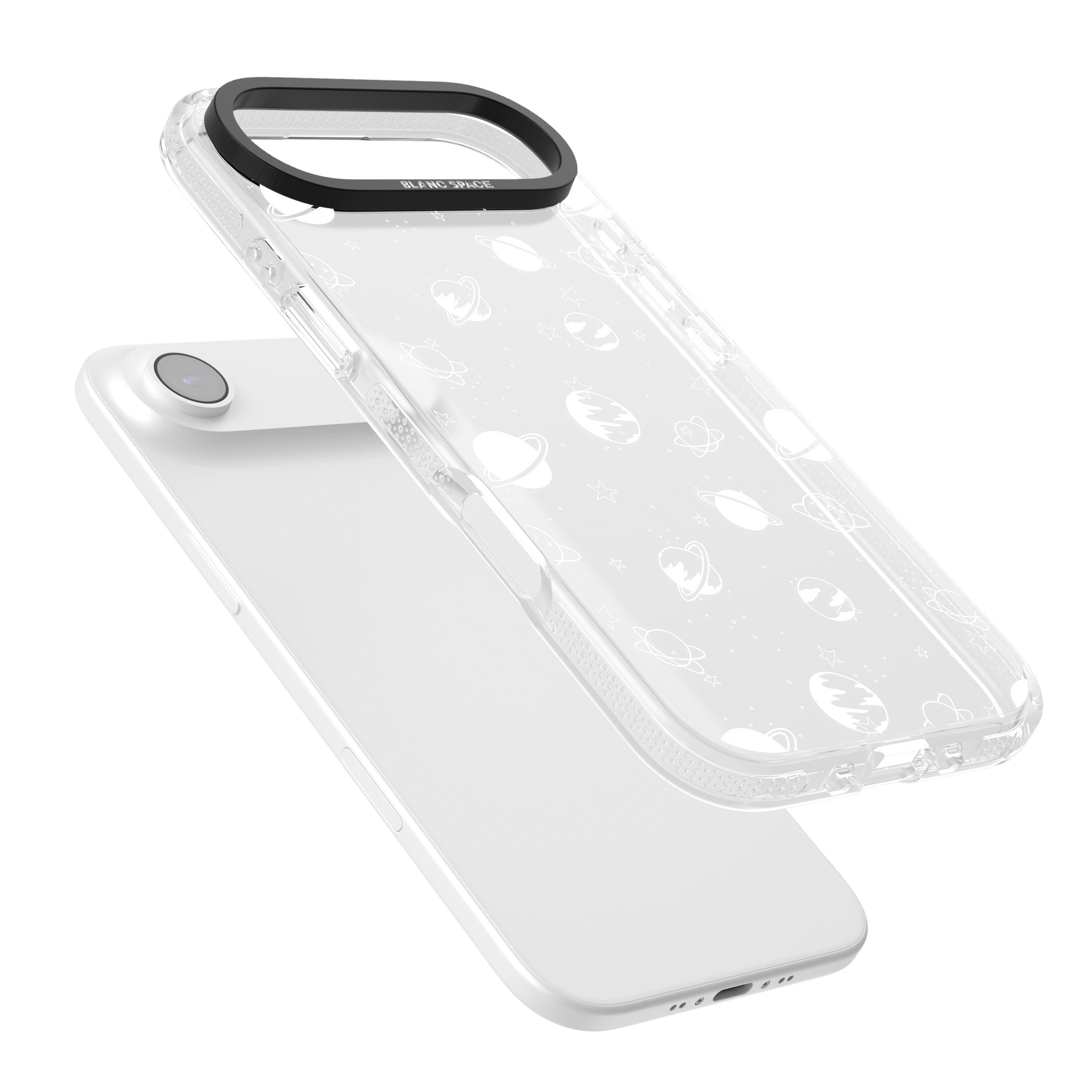 Cosmic Black Planet iPhone 17 Air Impact Air Clear Phone Case Colours
