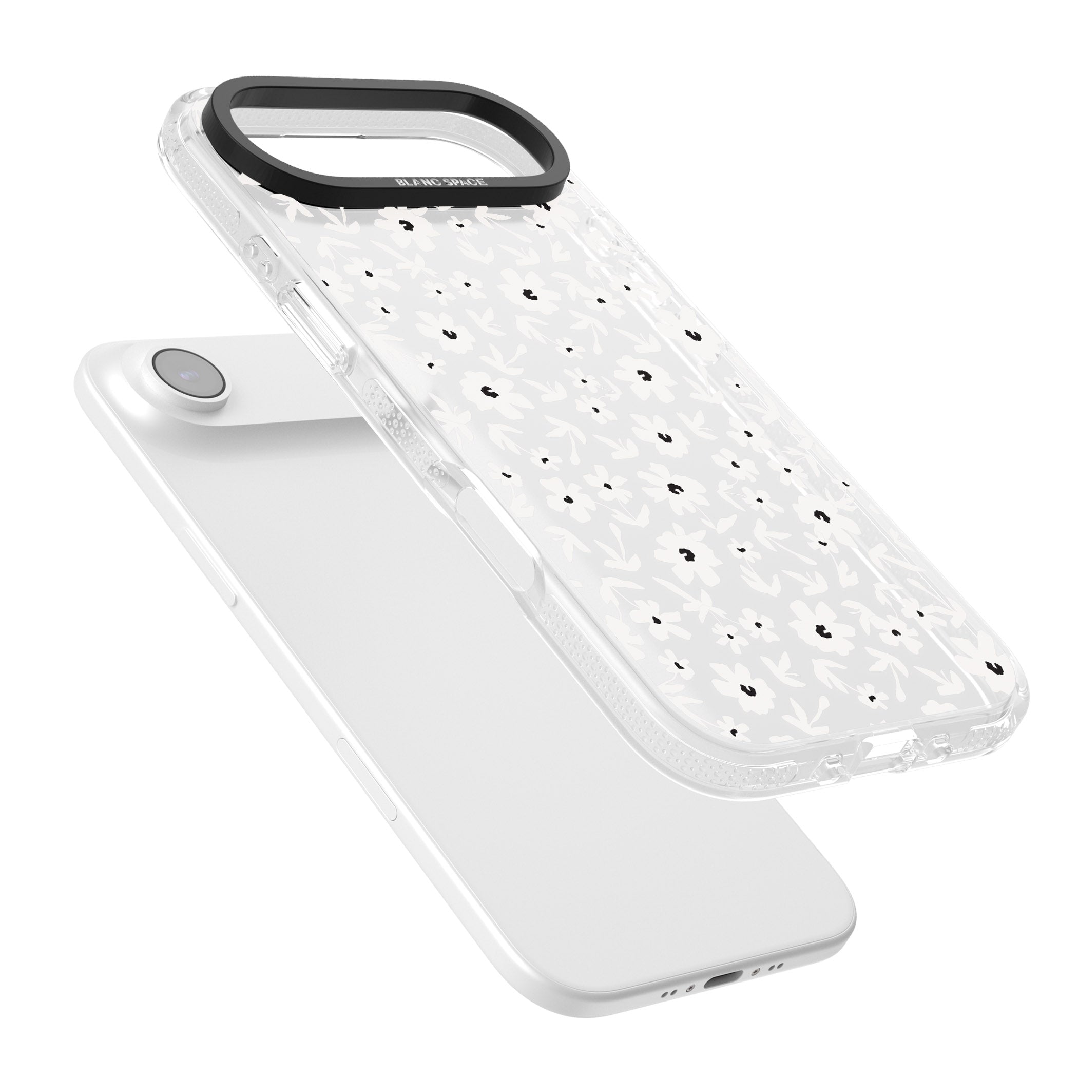 Monochrome Floral iPhone 17 Air Impact Air Clear Phone Case Colours