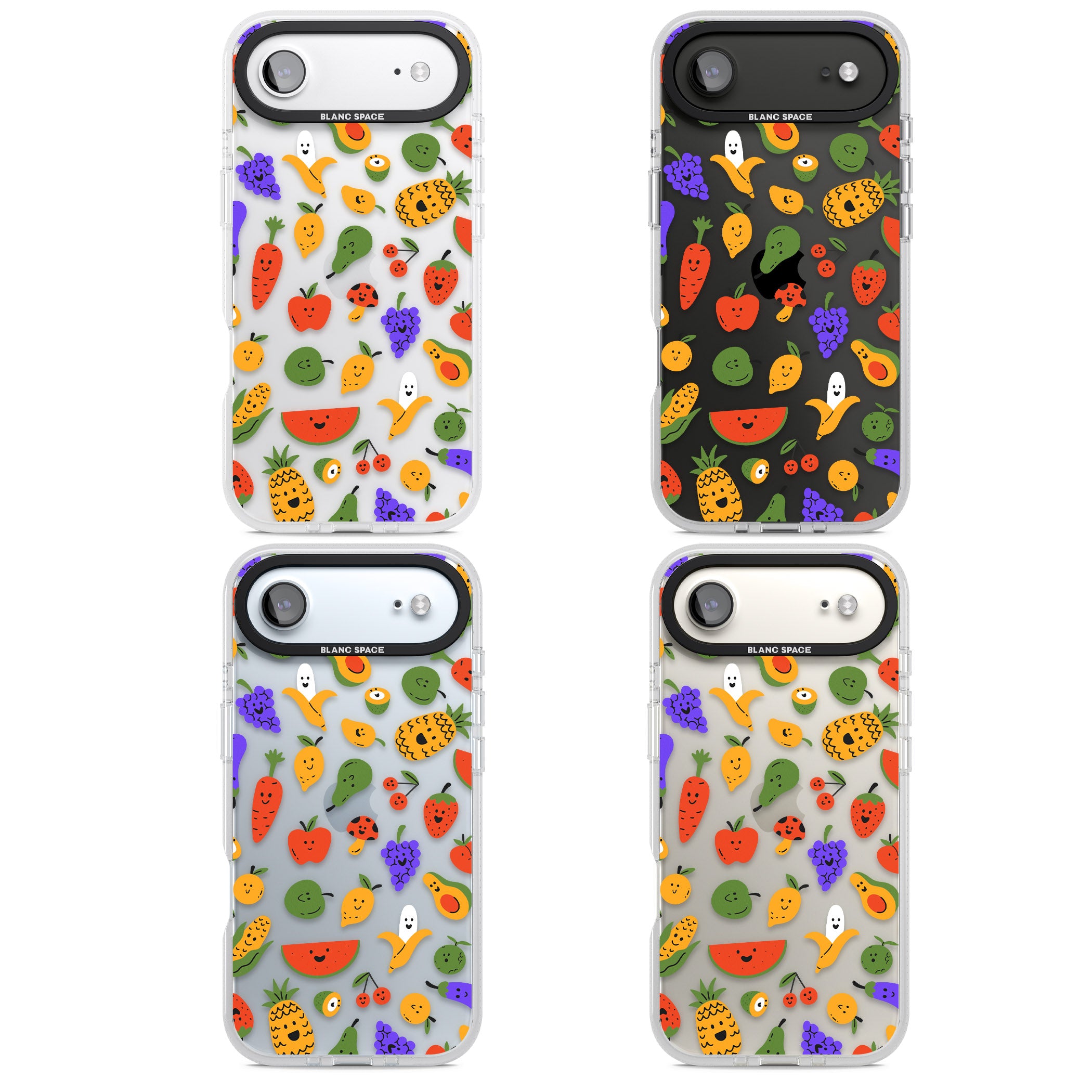 Playful Fruit Kawaii iPhone 17 Air Impact Air Clear Phone Case APT Impact Protection