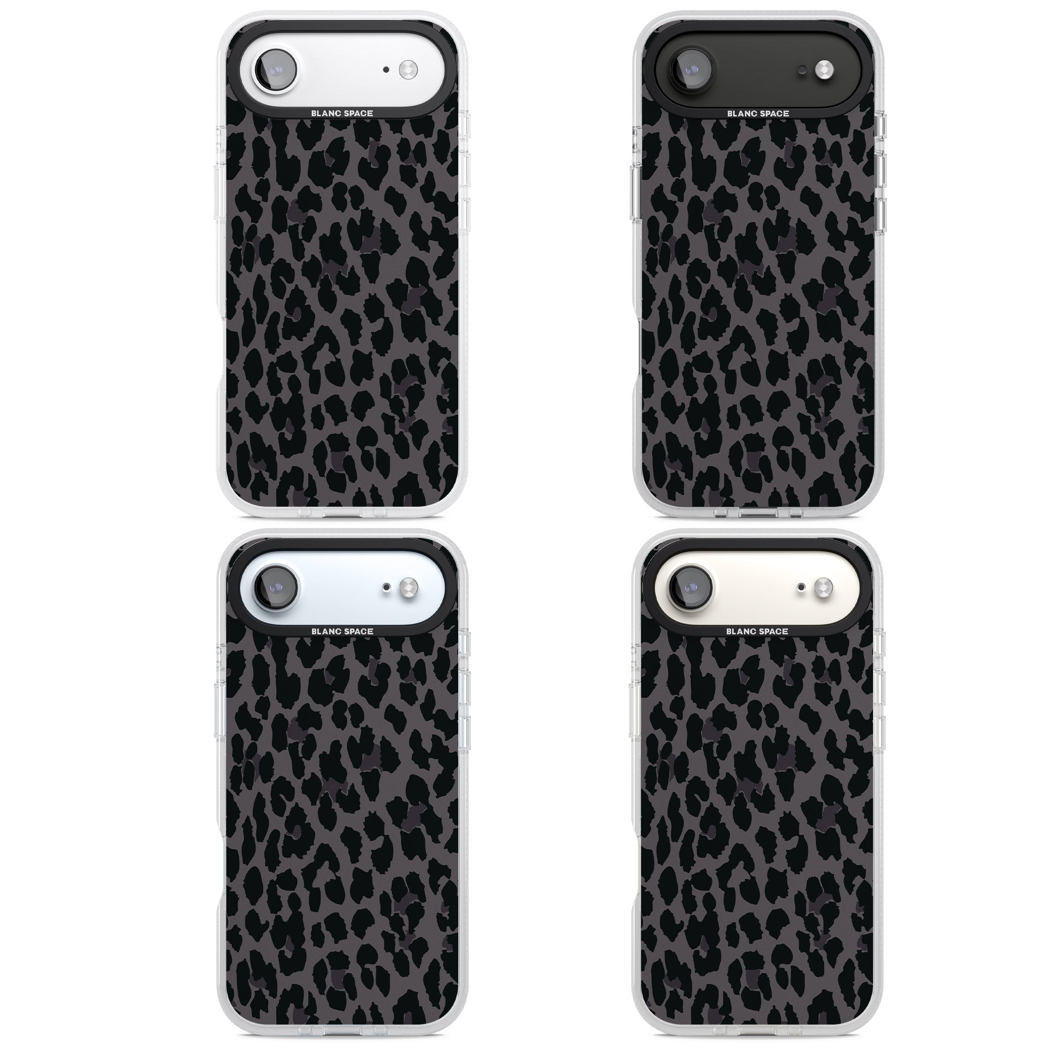 Dark Leopard Print iPhone 17 Air Impact Air Clear Phone Case APT Impact Protection