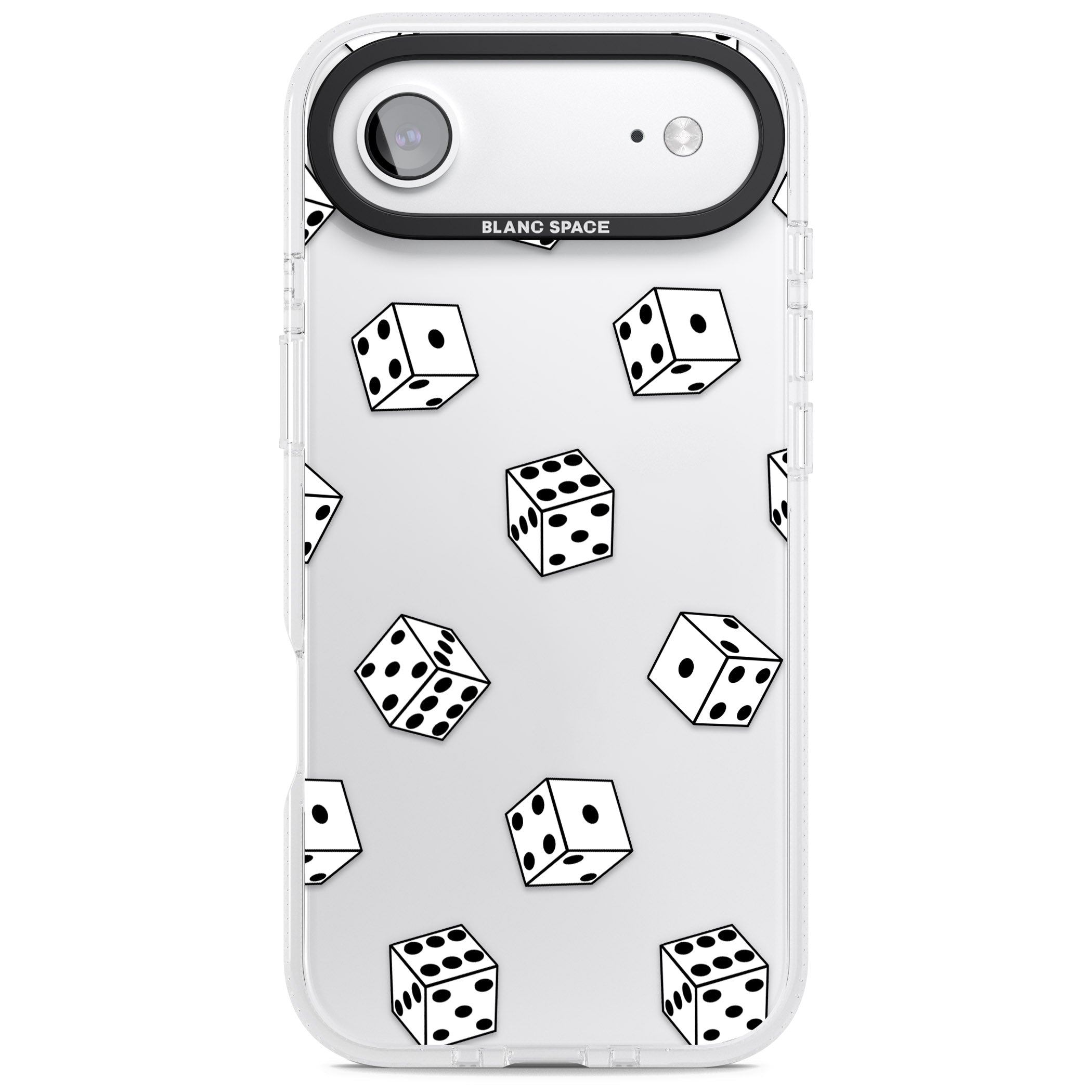 Clear Dice Pattern iPhone 17 Air Impact Air Clear Phone Case