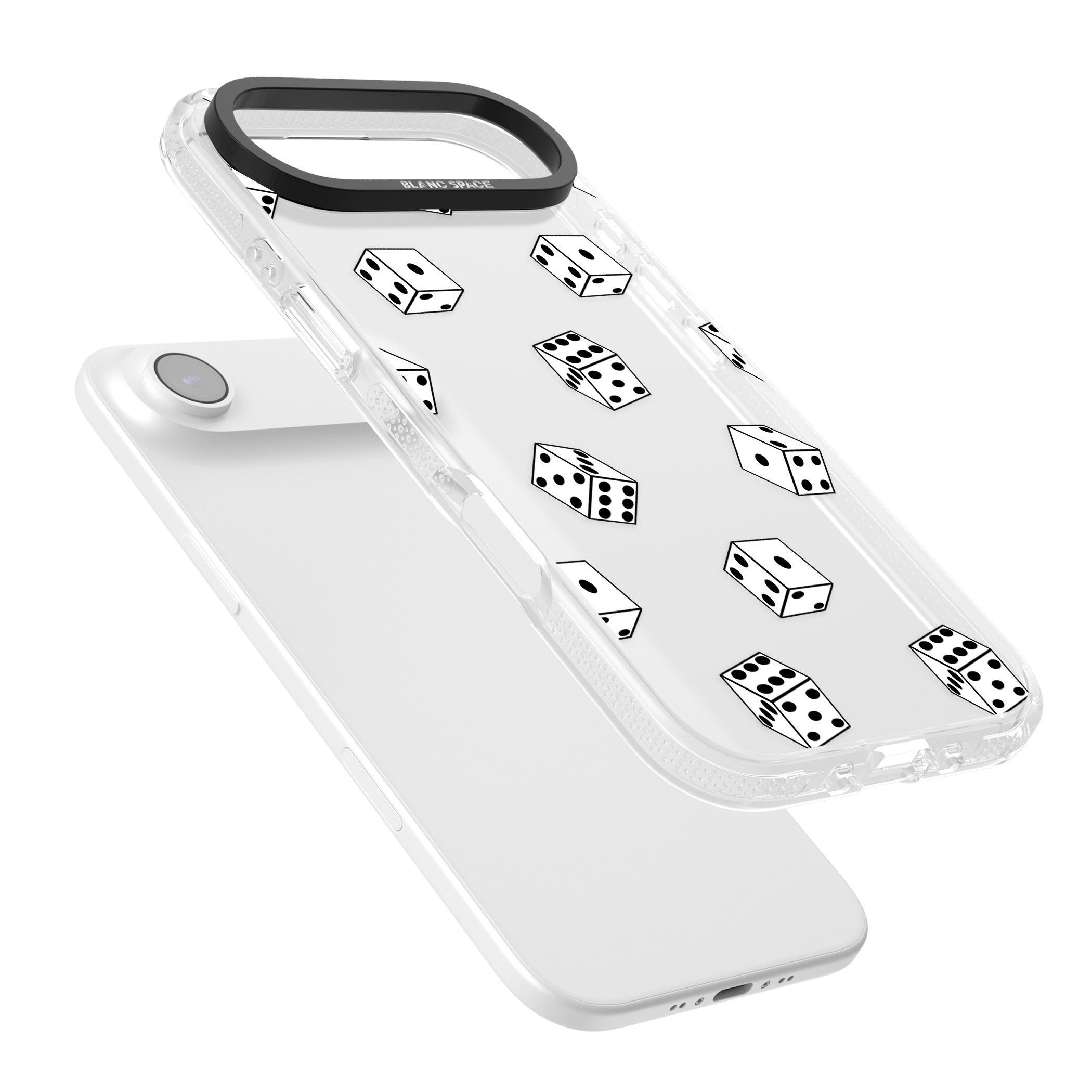 Clear Dice Pattern iPhone 17 Air Impact Air Clear Phone Case Colours