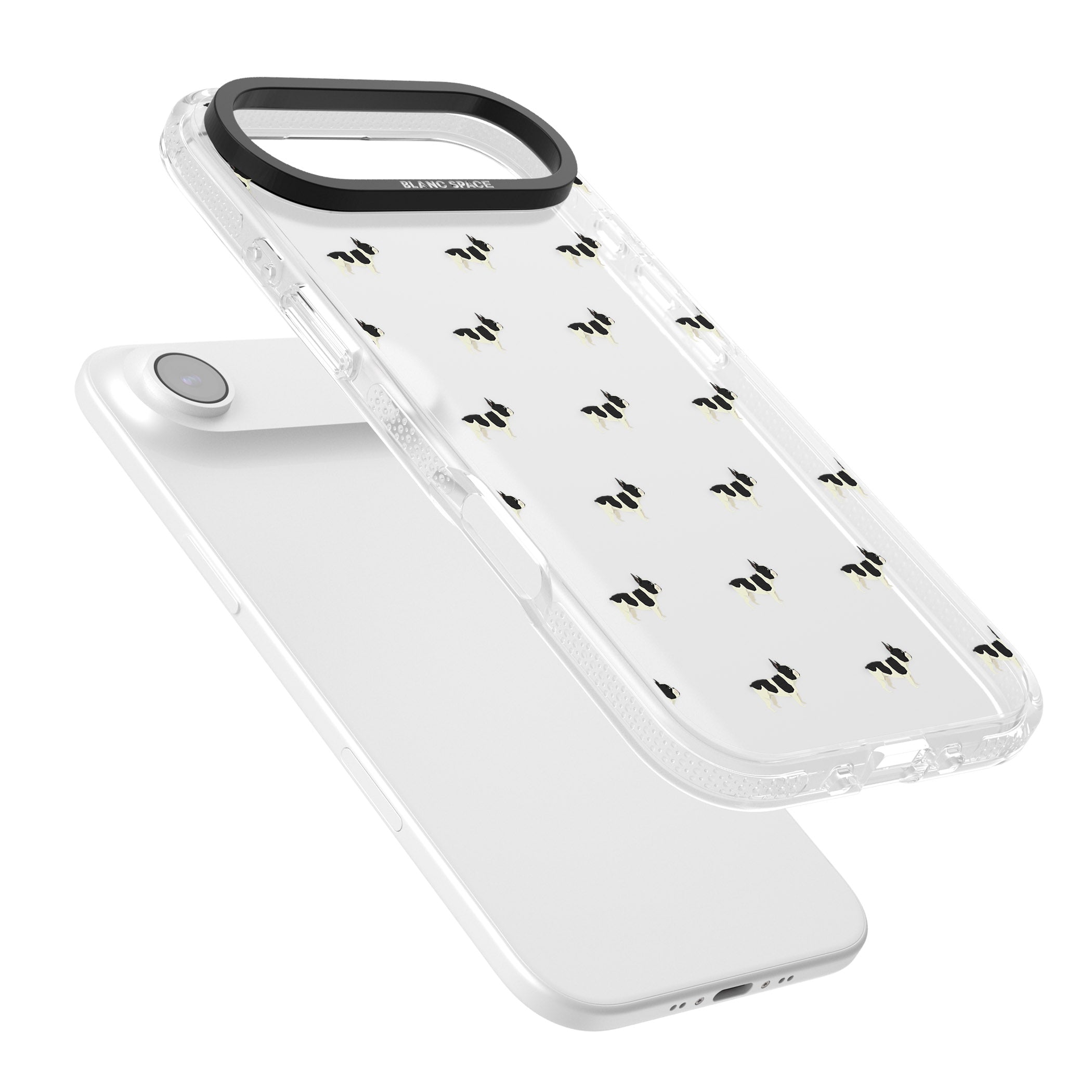 Frenchie Repeat Dog iPhone 17 Air Impact Air Clear Phone Case Colours
