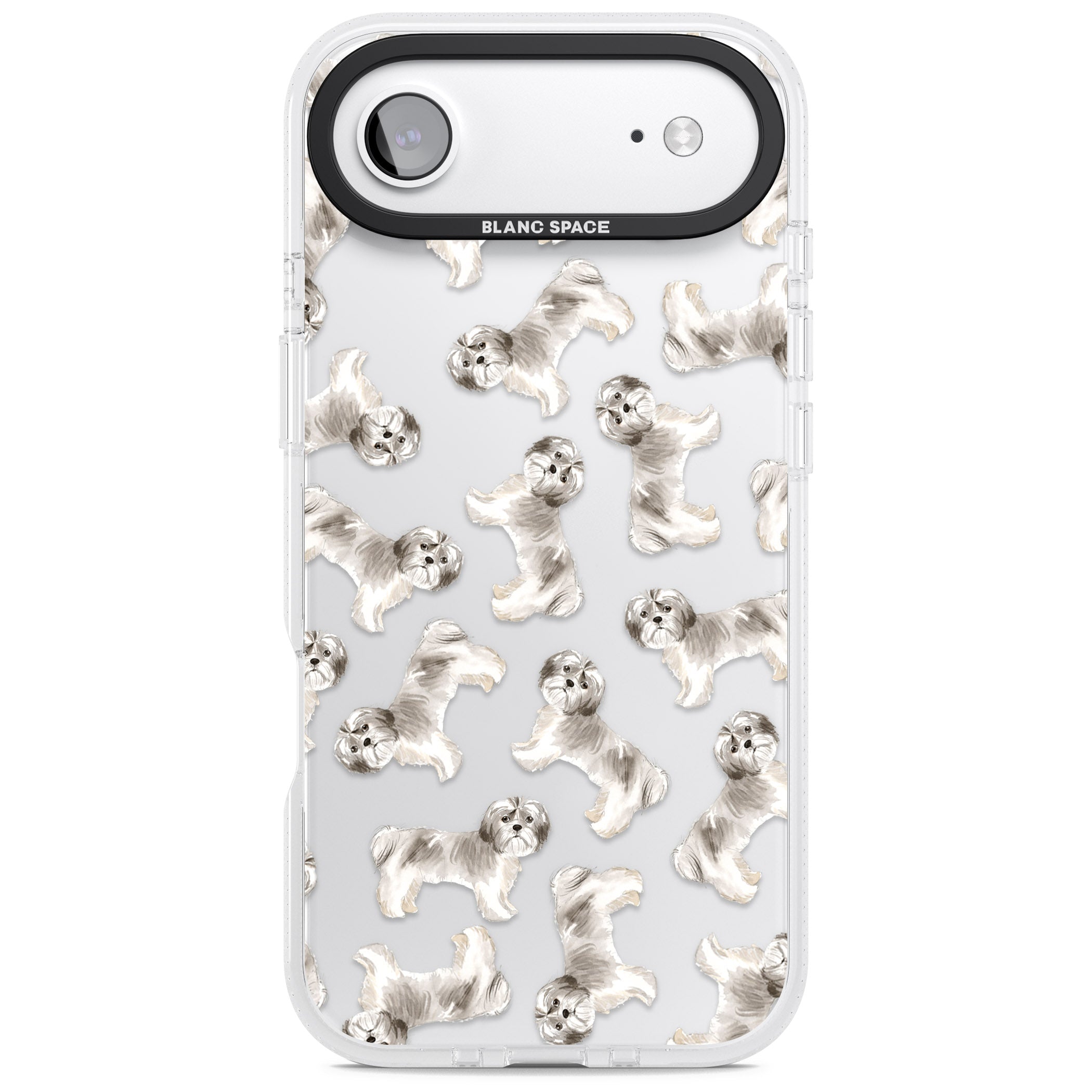 Shih Tzu Dog Pattern iPhone 17 Air Impact Air Clear Phone Case