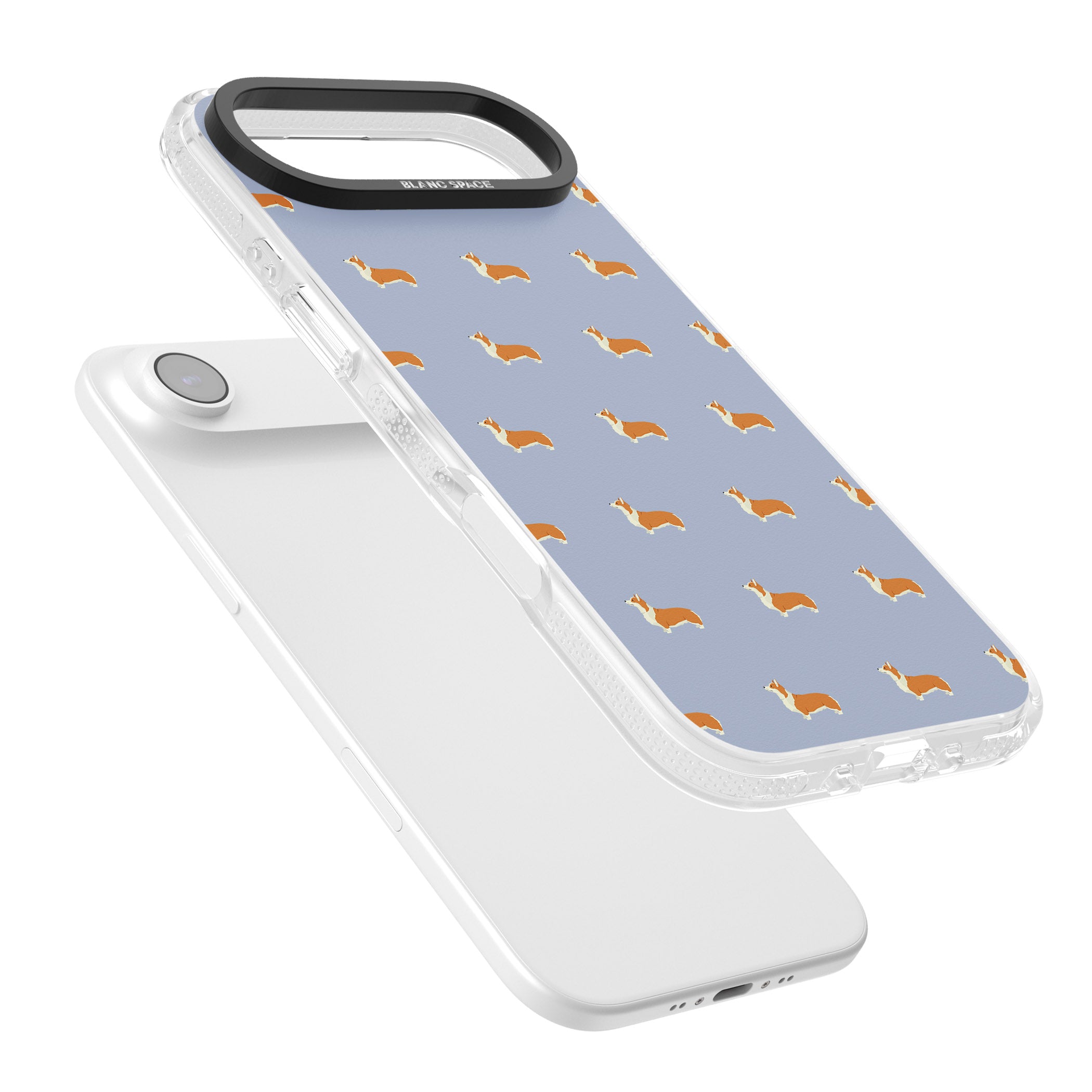 Corgi Pattern iPhone 17 Air Impact Air Clear Phone Case Colours