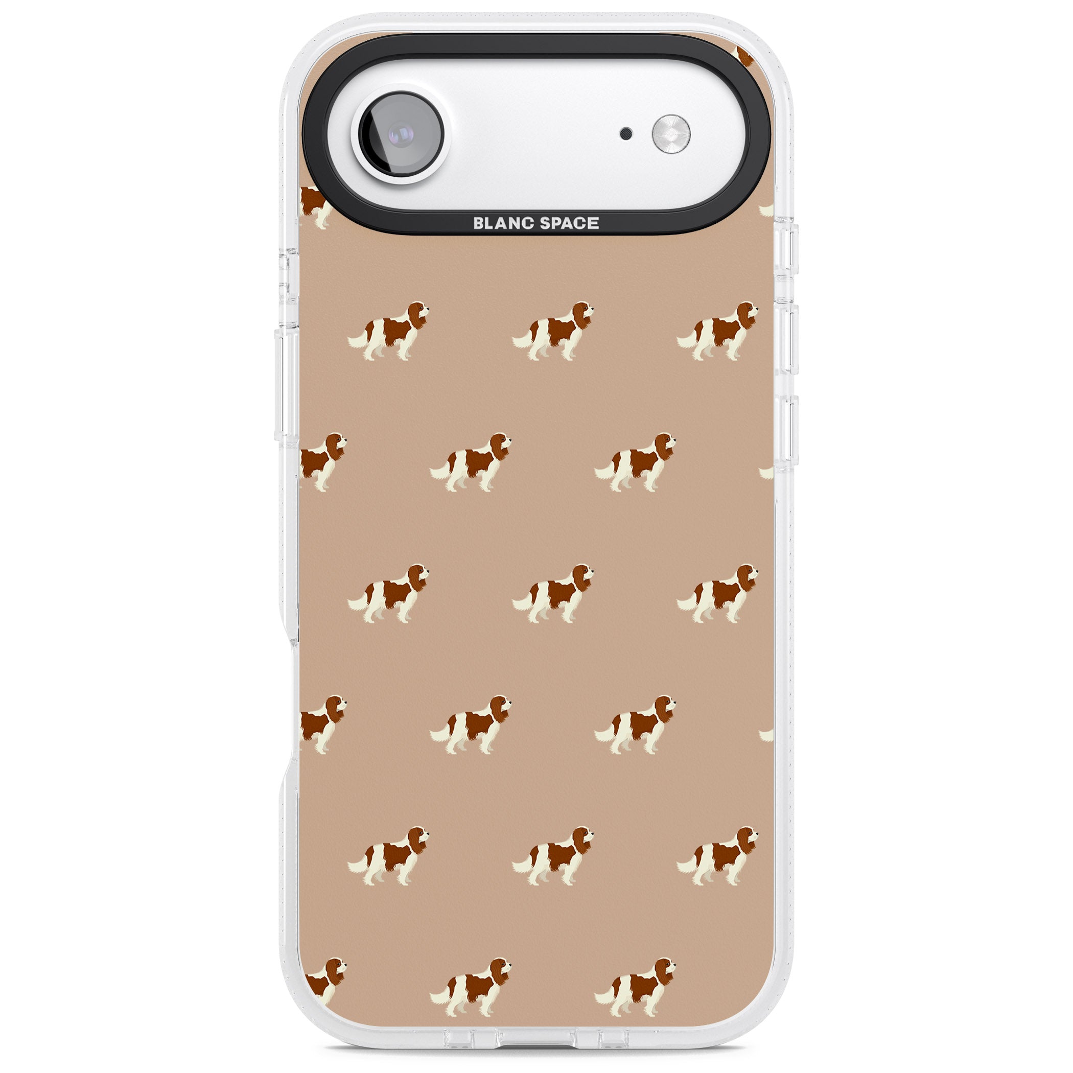 Cavalier Spaniel Pattern iPhone 17 Air Impact Air Clear Phone Case