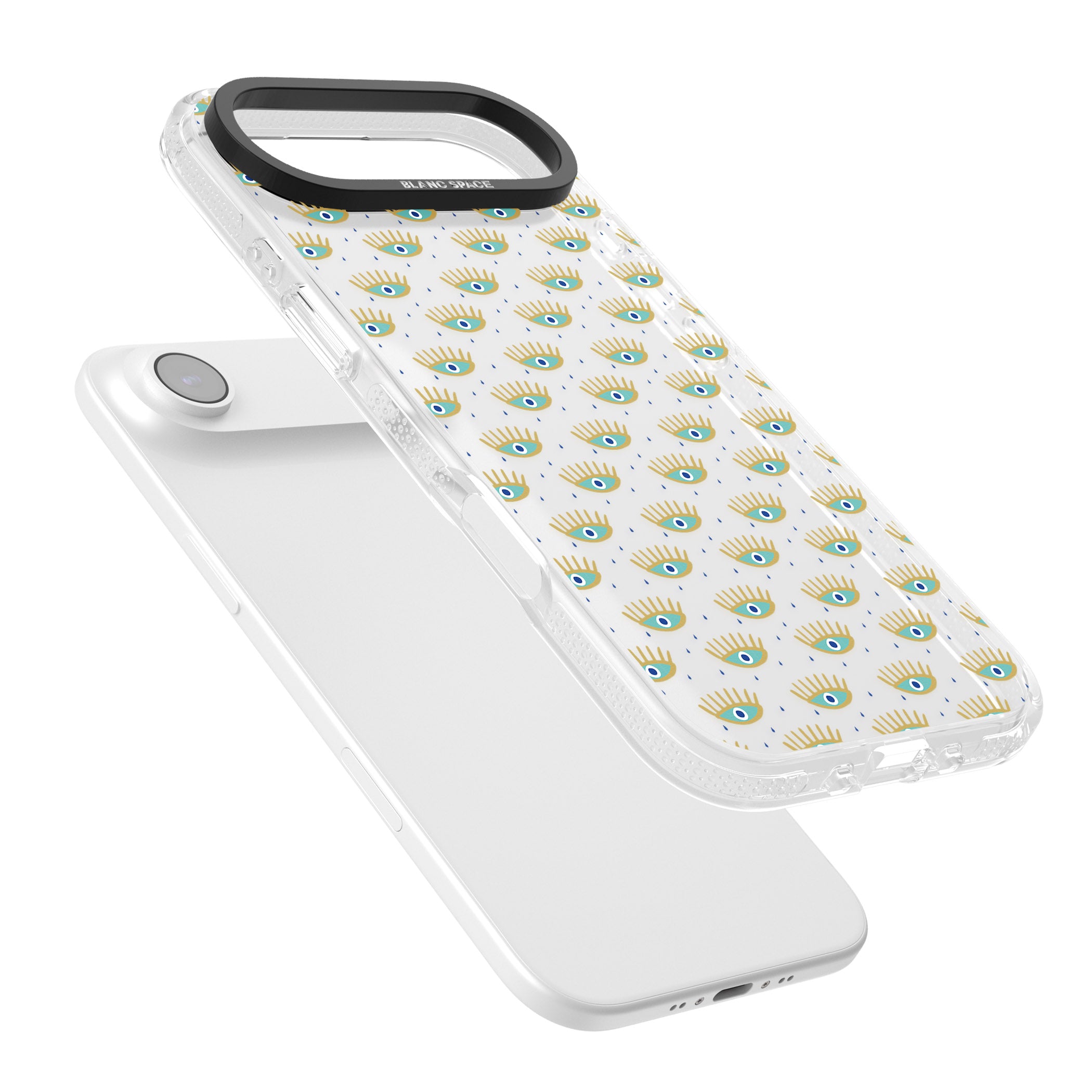 Crying Eyes Pattern iPhone 17 Air Impact Air Clear Phone Case Colours