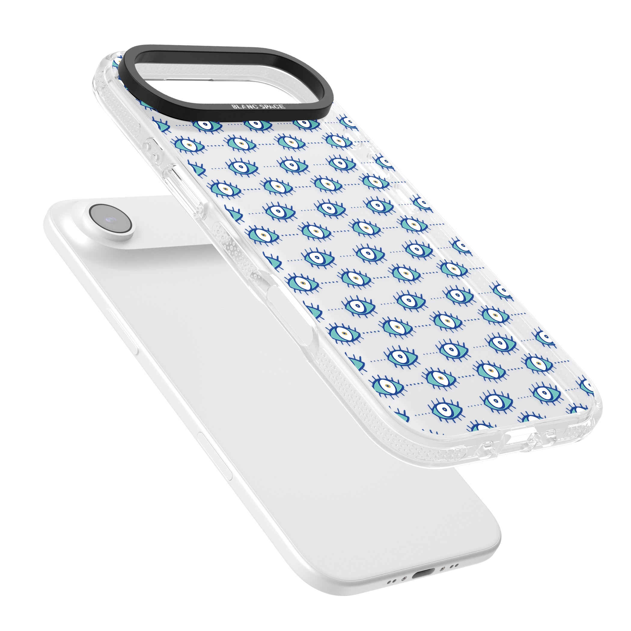 Psychedelic Eyes iPhone 17 Air Impact Air Clear Phone Case Colours