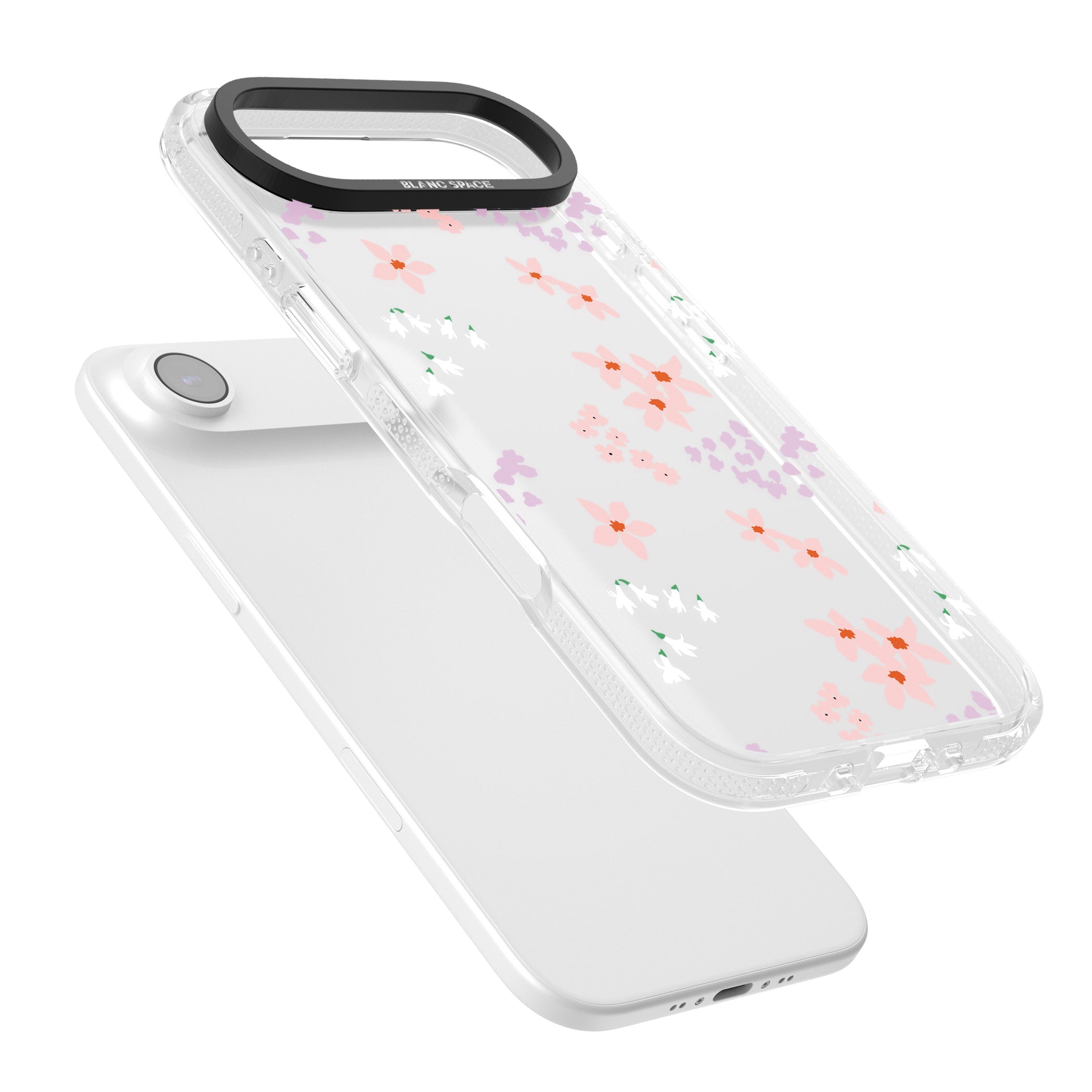 Pink & Purple Flower Mix iPhone 17 Air Impact Air Clear Phone Case Colours