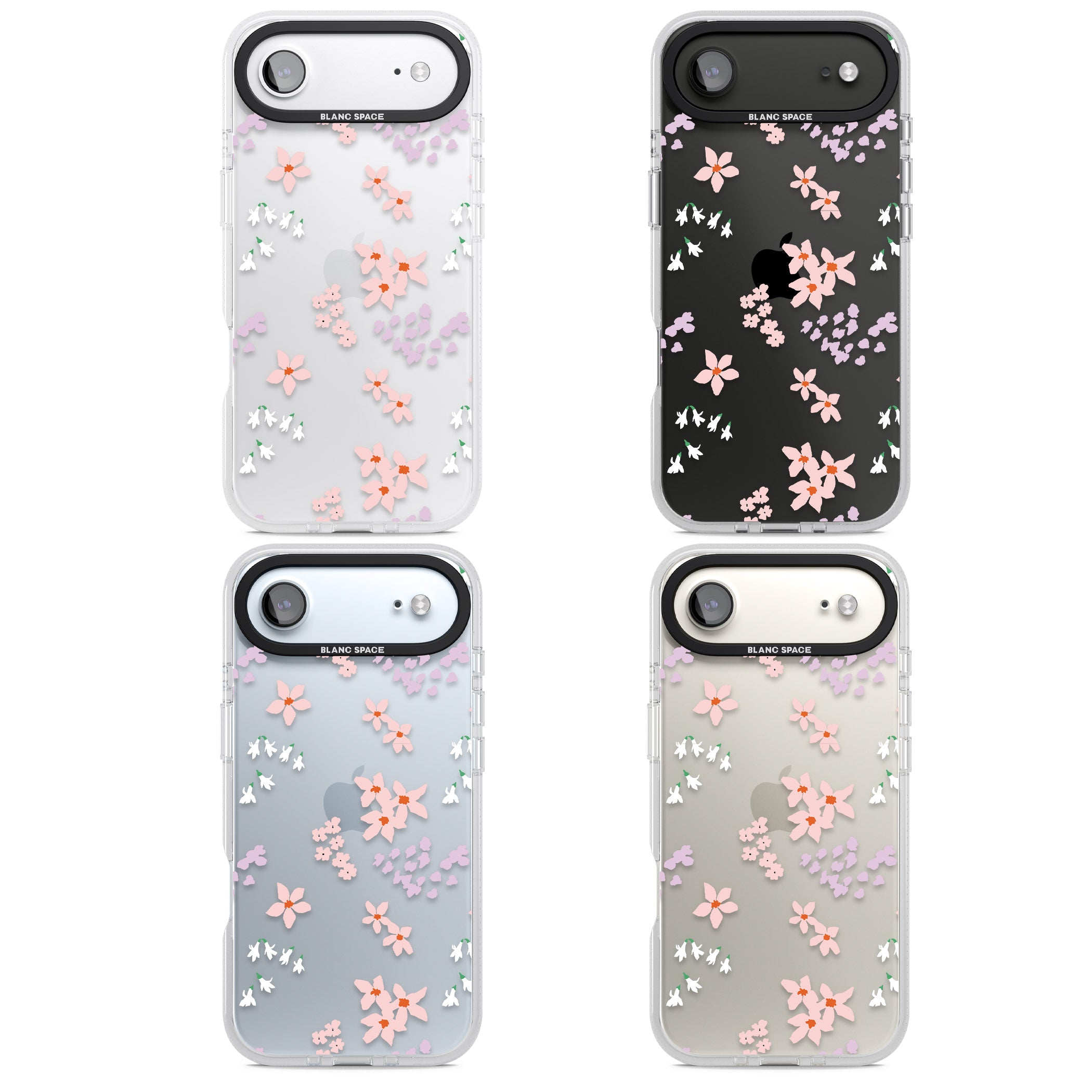 Pink & Purple Flower Mix iPhone 17 Air Impact Air Clear Phone Case APT Impact Protection