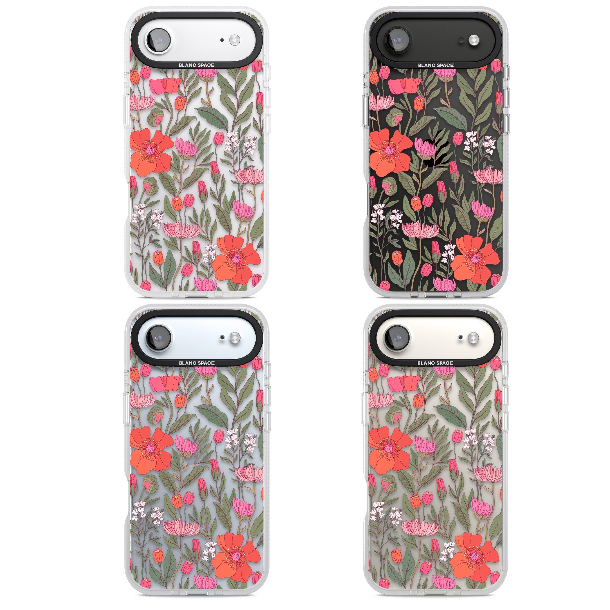 Peachy Floral iPhone 17 Air Impact Air Clear Phone Case APT Impact Protection