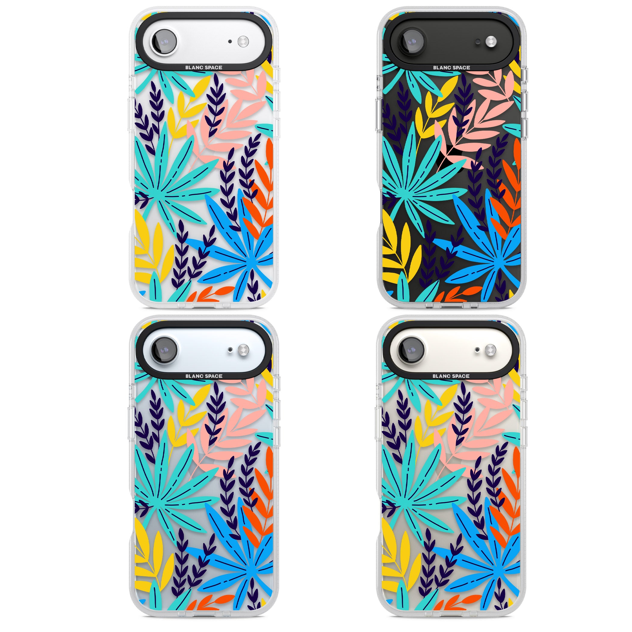 Tropical Palm Leaves iPhone 17 Air Impact Air Clear Phone Case APT Impact Protection