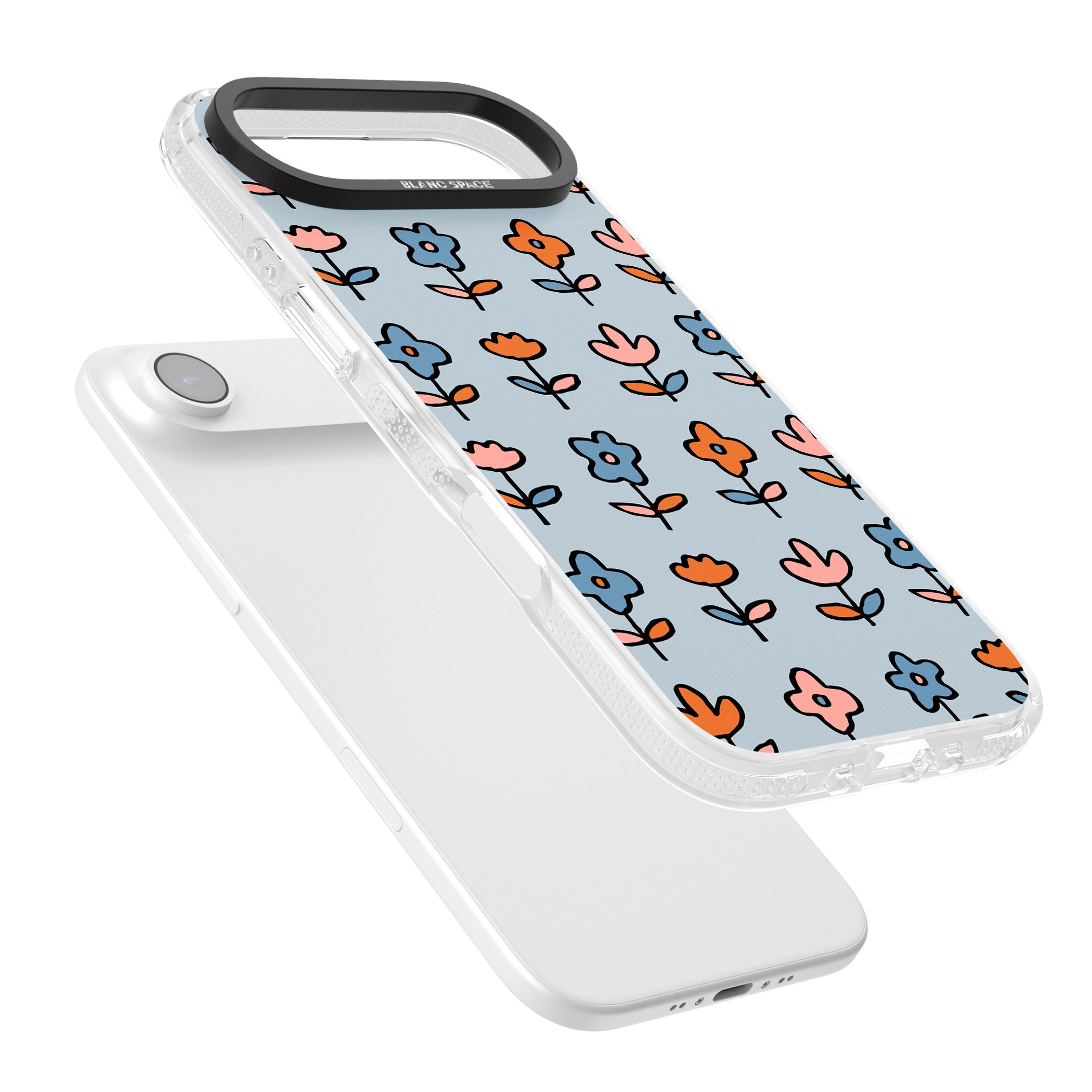 Vintage Floral Array iPhone 17 Air Impact Air Clear Phone Case Colours