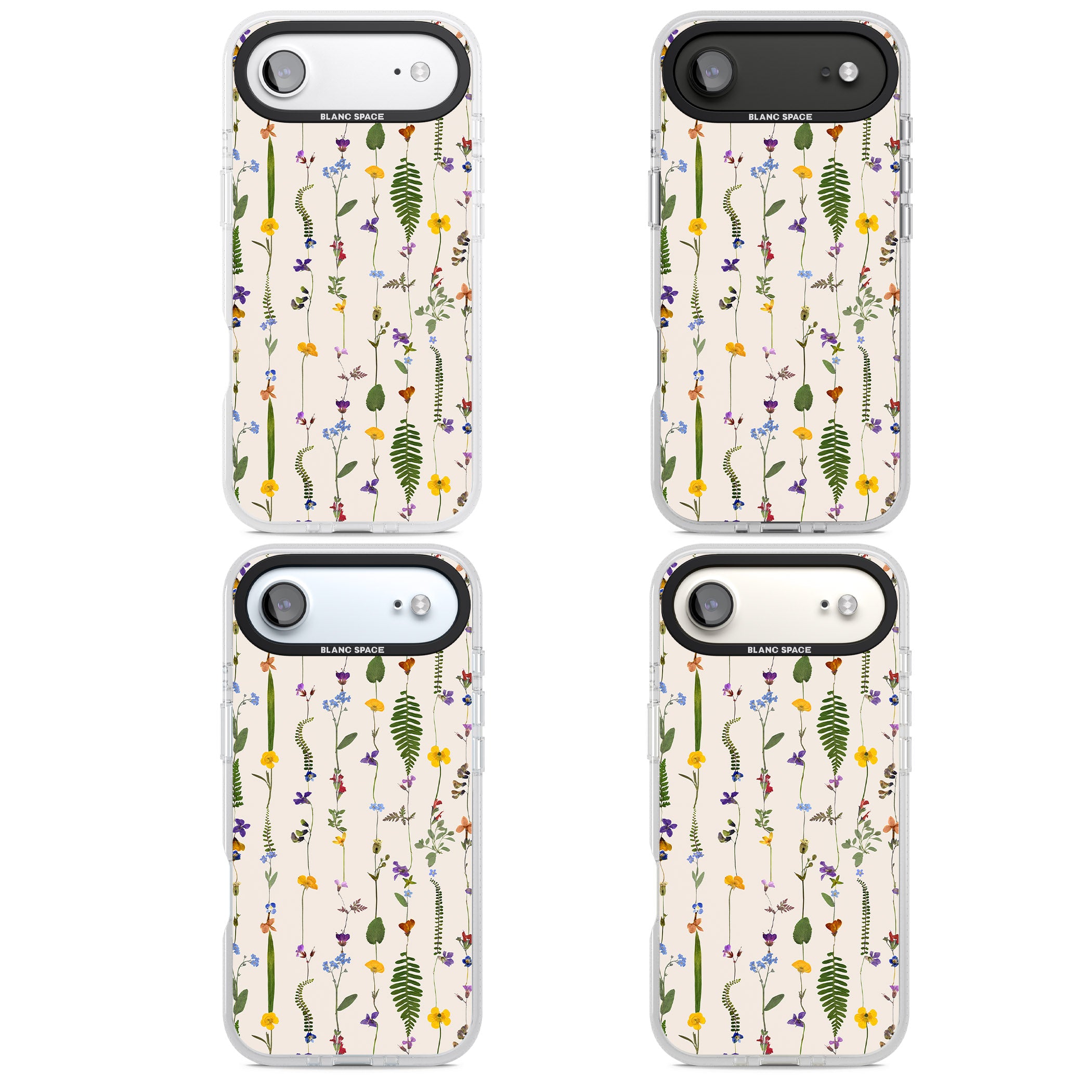 Wildflower Vertical iPhone 17 Air Impact Air Clear Phone Case APT Impact Protection