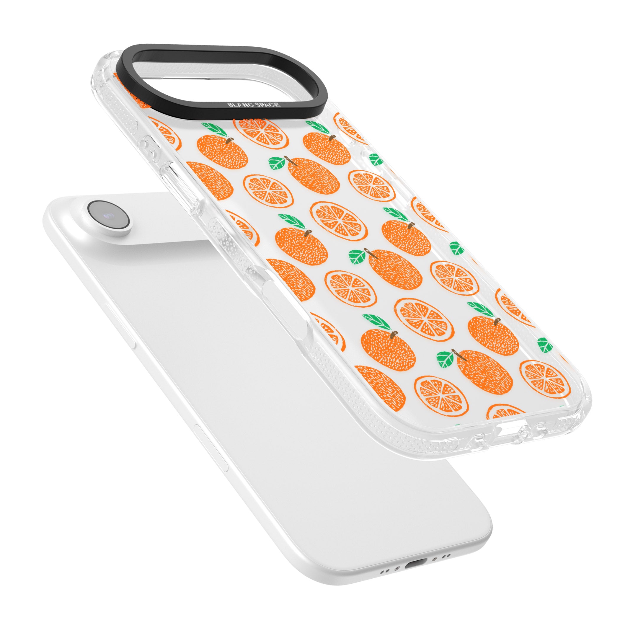 Orange Pattern iPhone 17 Air Impact Air Clear Phone Case Colours