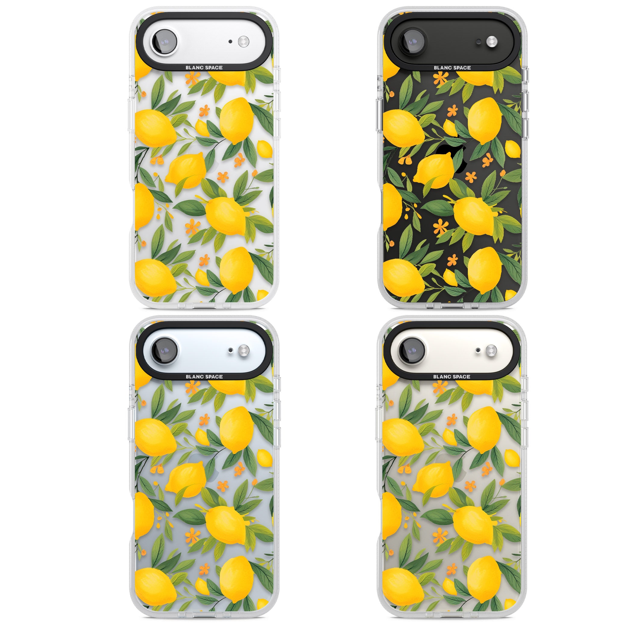 Lemon Pattern iPhone 17 Air Impact Air Clear Phone Case APT Impact Protection
