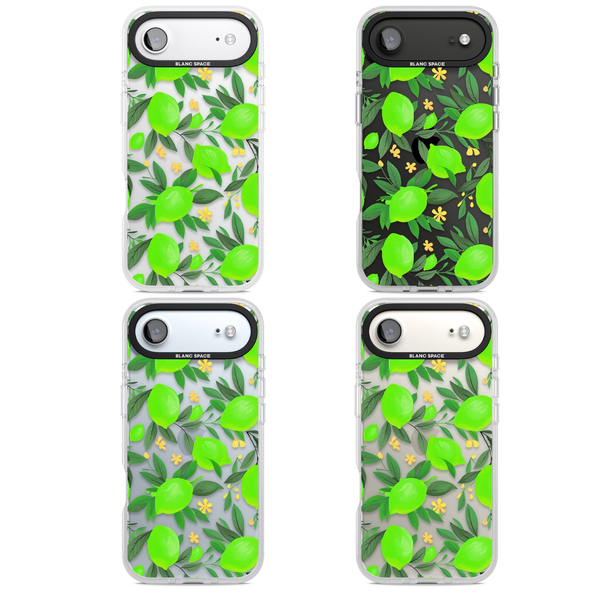 Lime Pattern iPhone 17 Air Impact Air Clear Phone Case APT Impact Protection
