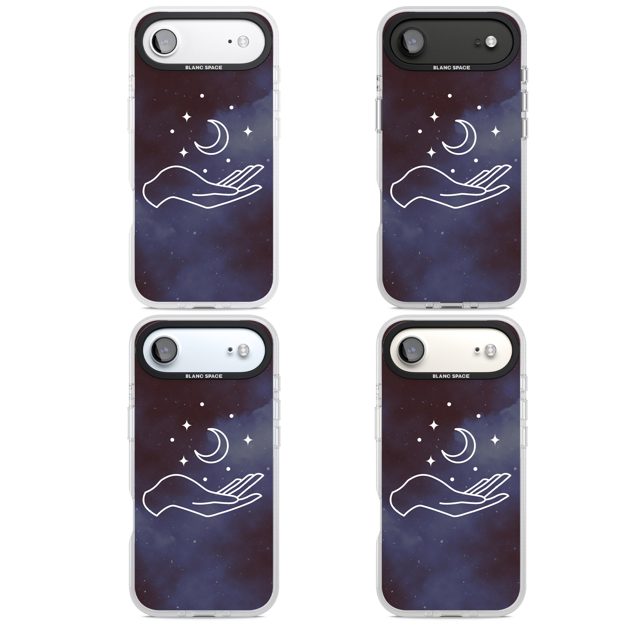 Celestial Hand & Moon iPhone 17 Air Impact Air Clear Phone Case APT Impact Protection