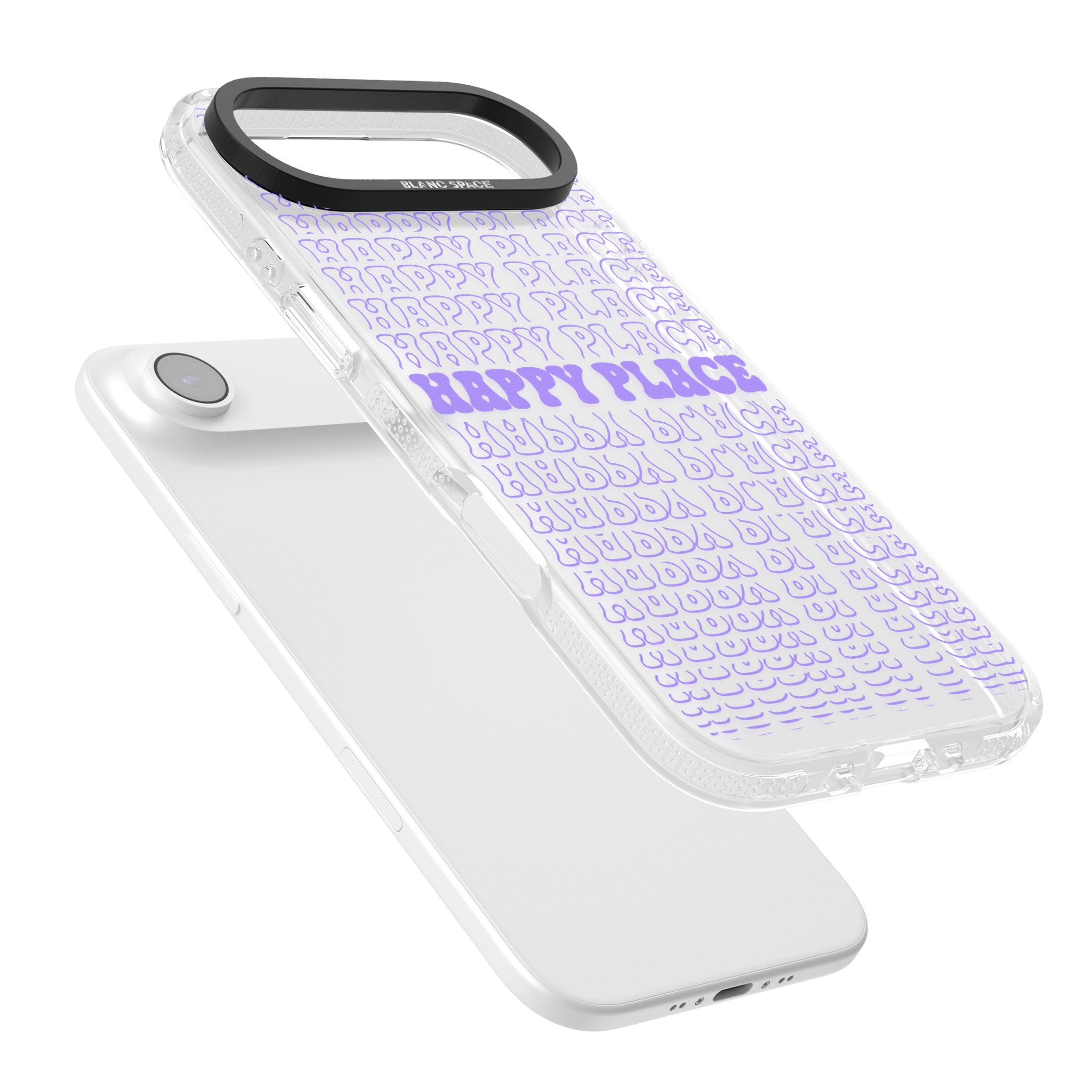 Happy Place (Purple) iPhone 17 Air Impact Air Clear Phone Case Colours