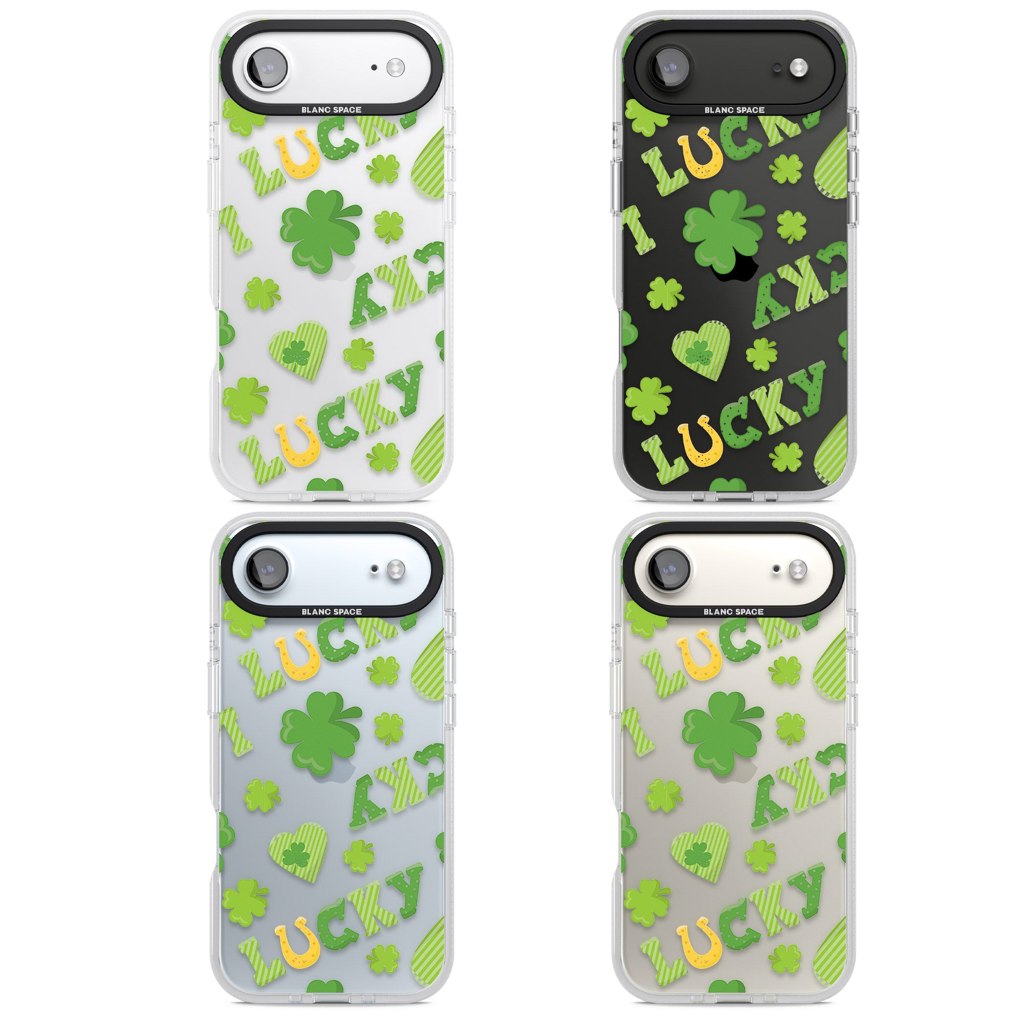 Lucky Irish Clover iPhone 17 Air Impact Air Clear Phone Case APT Impact Protection