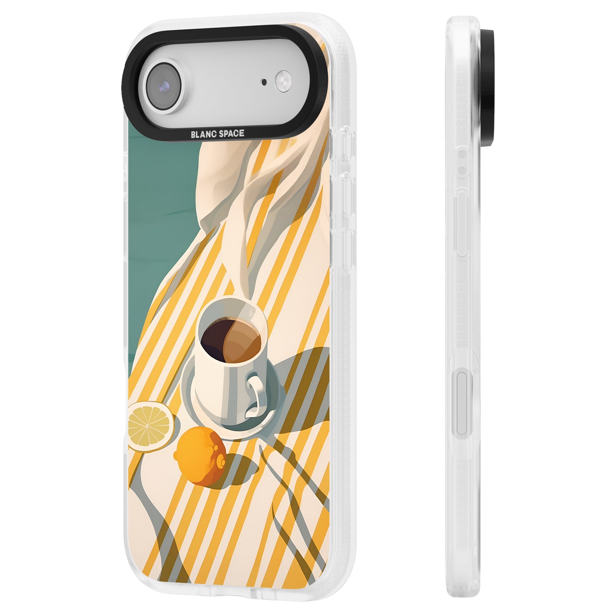 Morning Picnic iPhone 17 Air Impact Air Clear Phone Case Side Profile