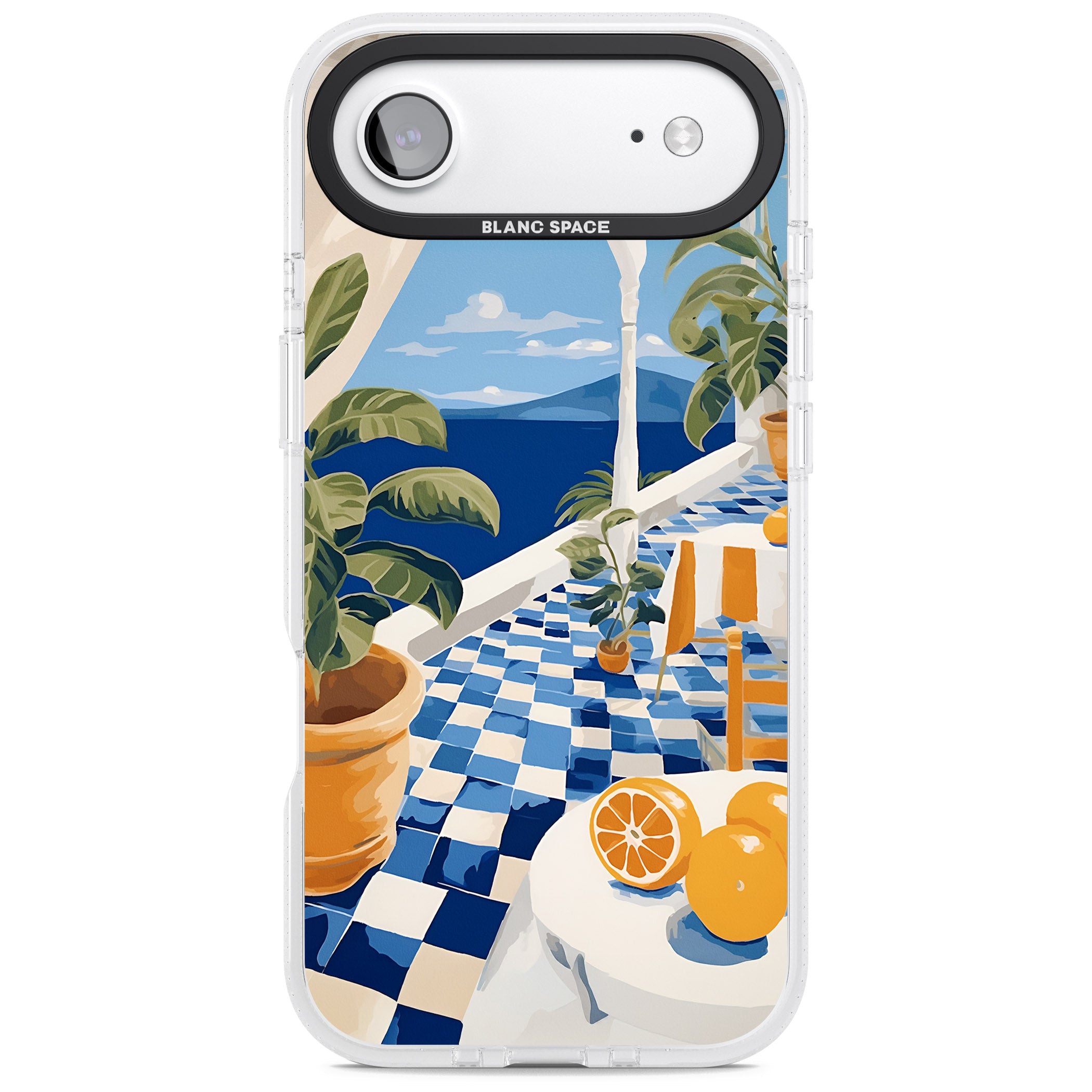Greek Balcony iPhone 17 Air Impact Air Clear Phone Case