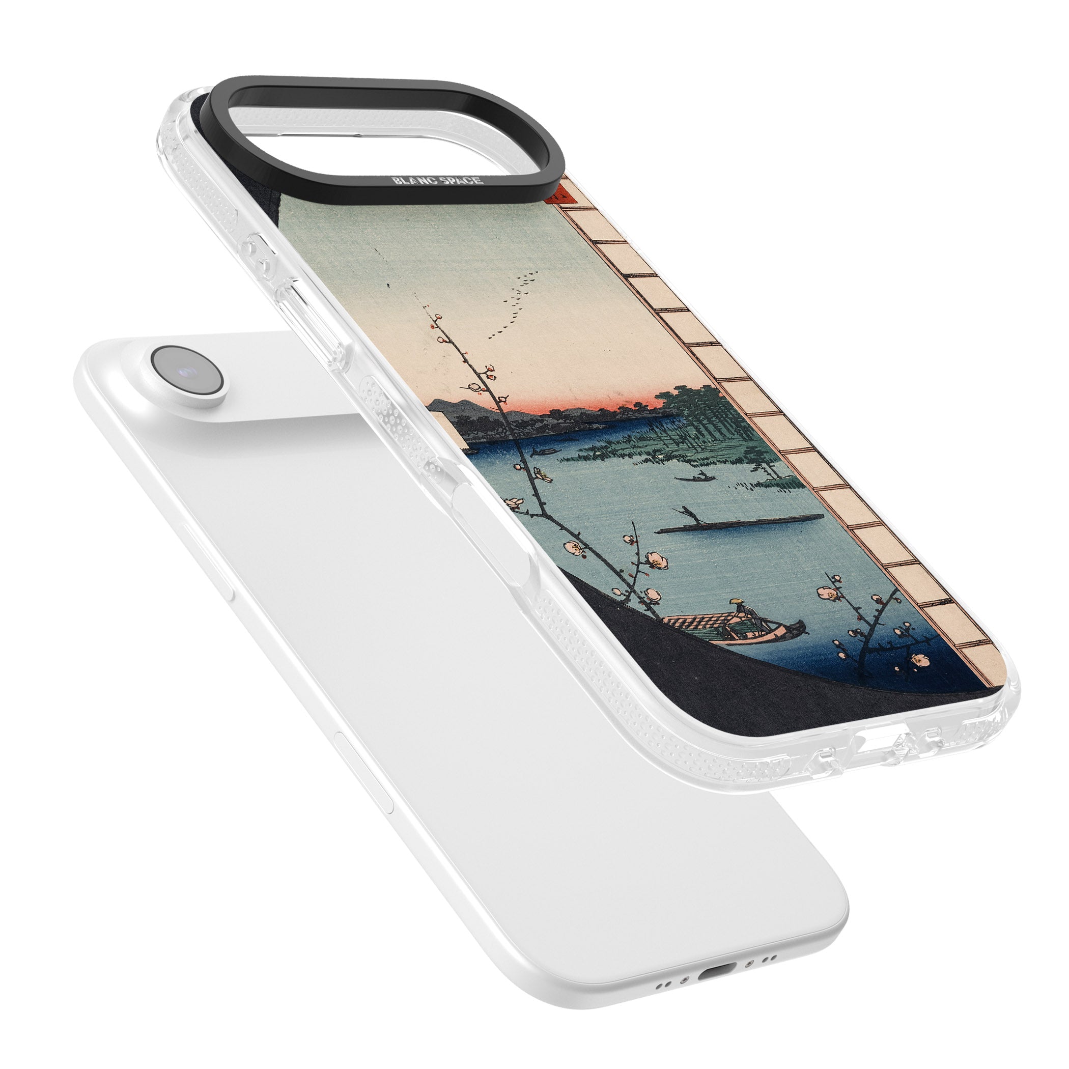 Vintage Japanese Illustrations Lake At Sunset iPhone 17 Air Impact Air Clear Phone Case Colours