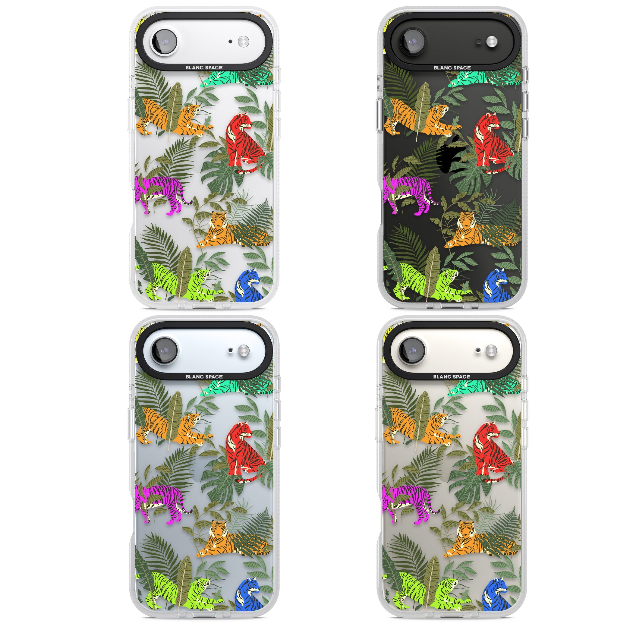 Colorful Jungle Tiger iPhone 17 Air Impact Air Clear Phone Case APT Impact Protection