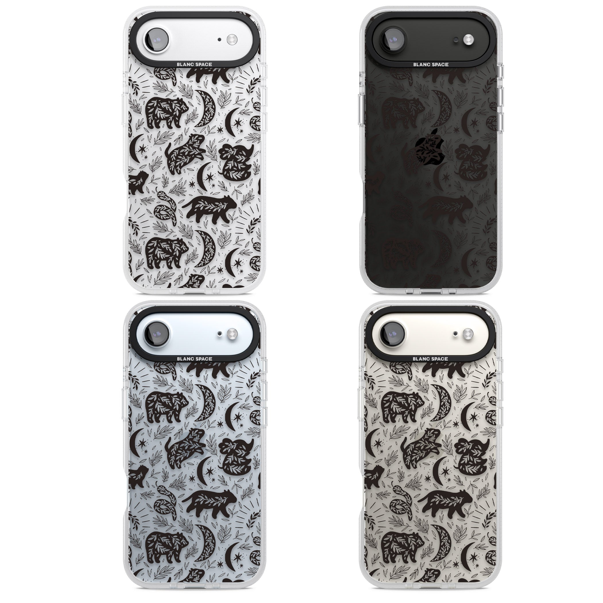Midnight Forest Animals iPhone 17 Air Impact Air Clear Phone Case APT Impact Protection