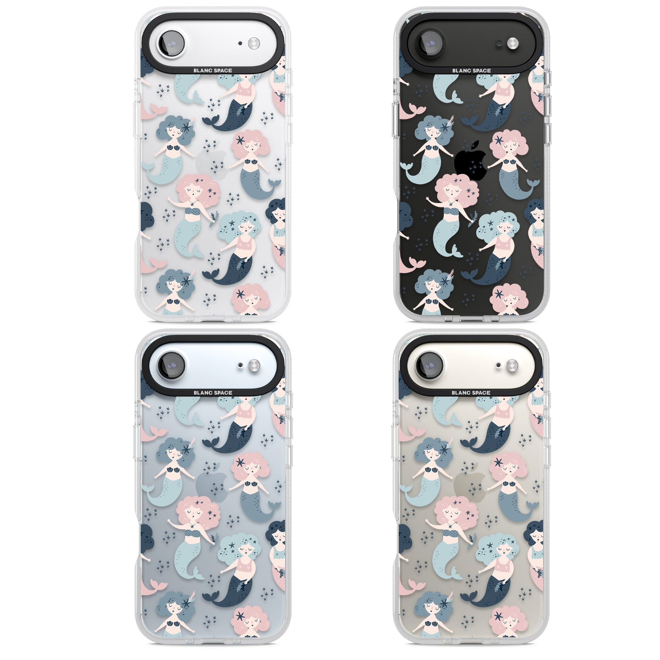Pastel Mermaids iPhone 17 Air Impact Air Clear Phone Case APT Impact Protection