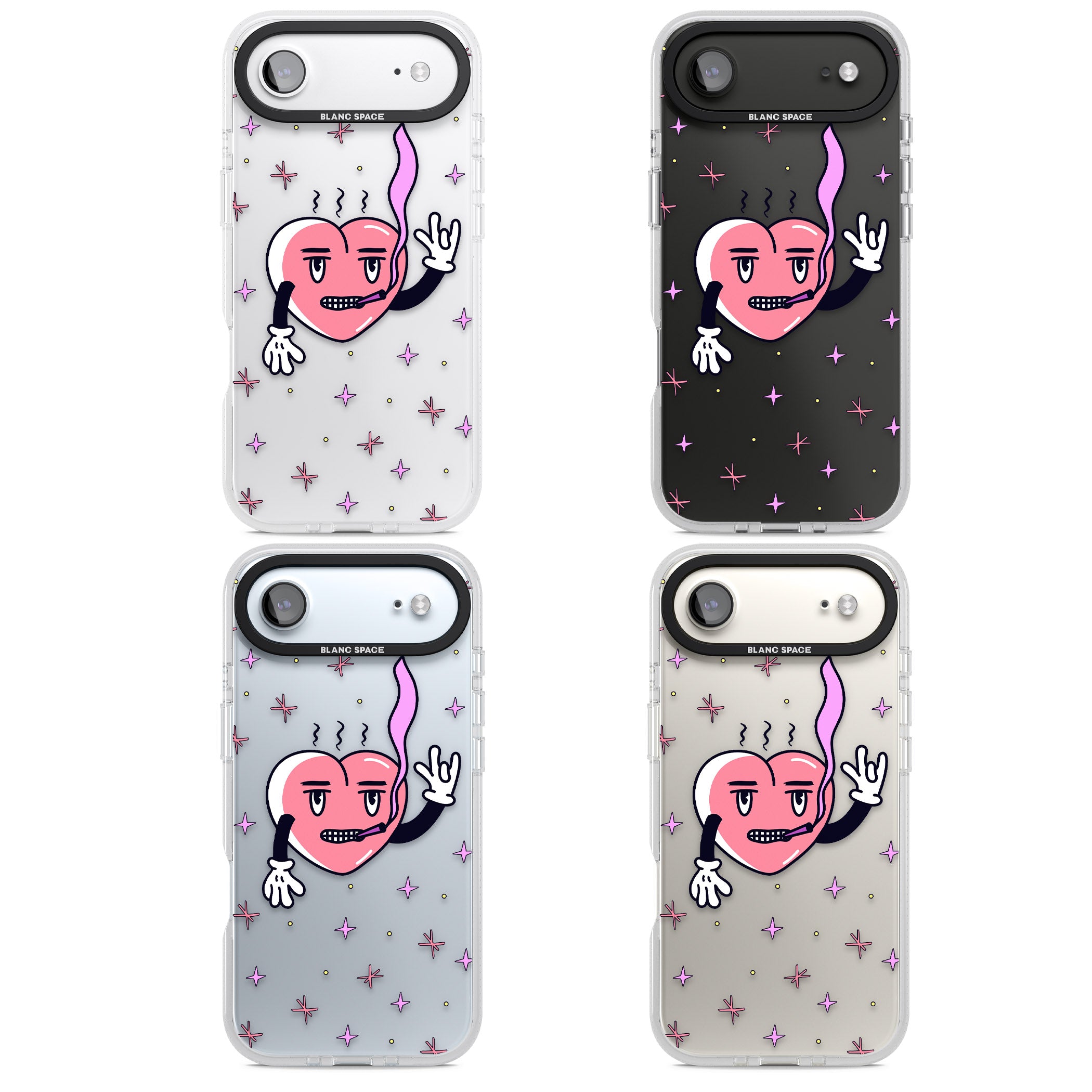 Quirky Heart iPhone 17 Air Impact Air Clear Phone Case APT Impact Protection