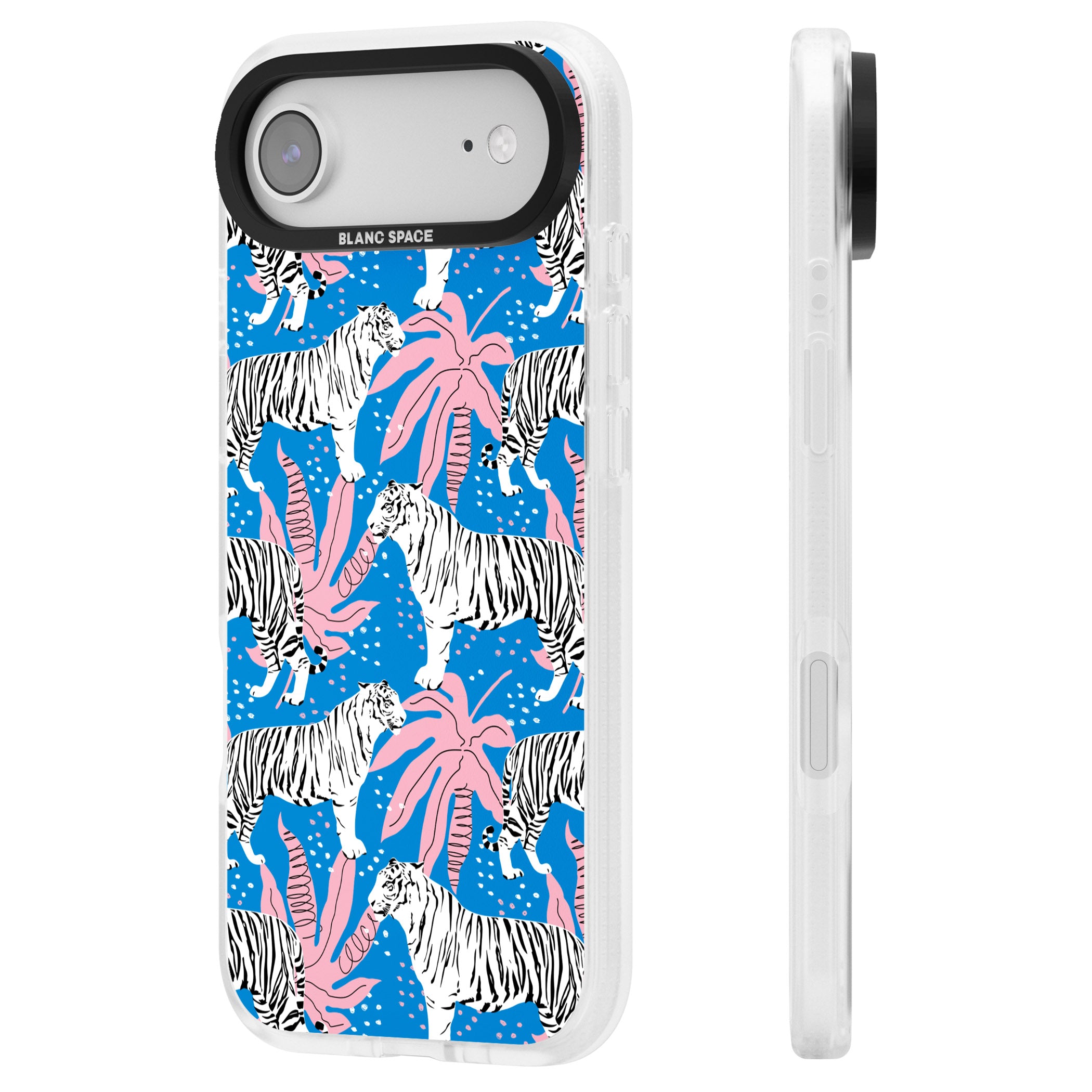 Bengal Blues iPhone 17 Air Impact Air Clear Phone Case Side Profile