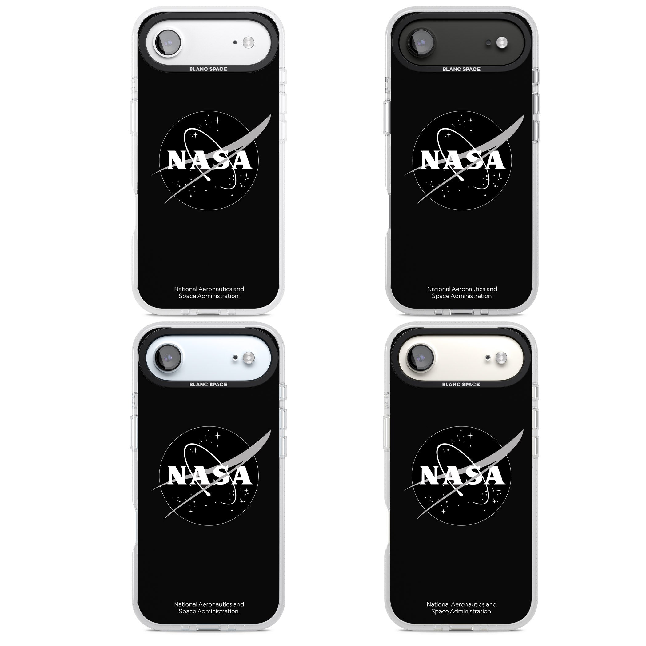 Dark Nasa Meatball iPhone 17 Air Impact Air Clear Phone Case APT Impact Protection