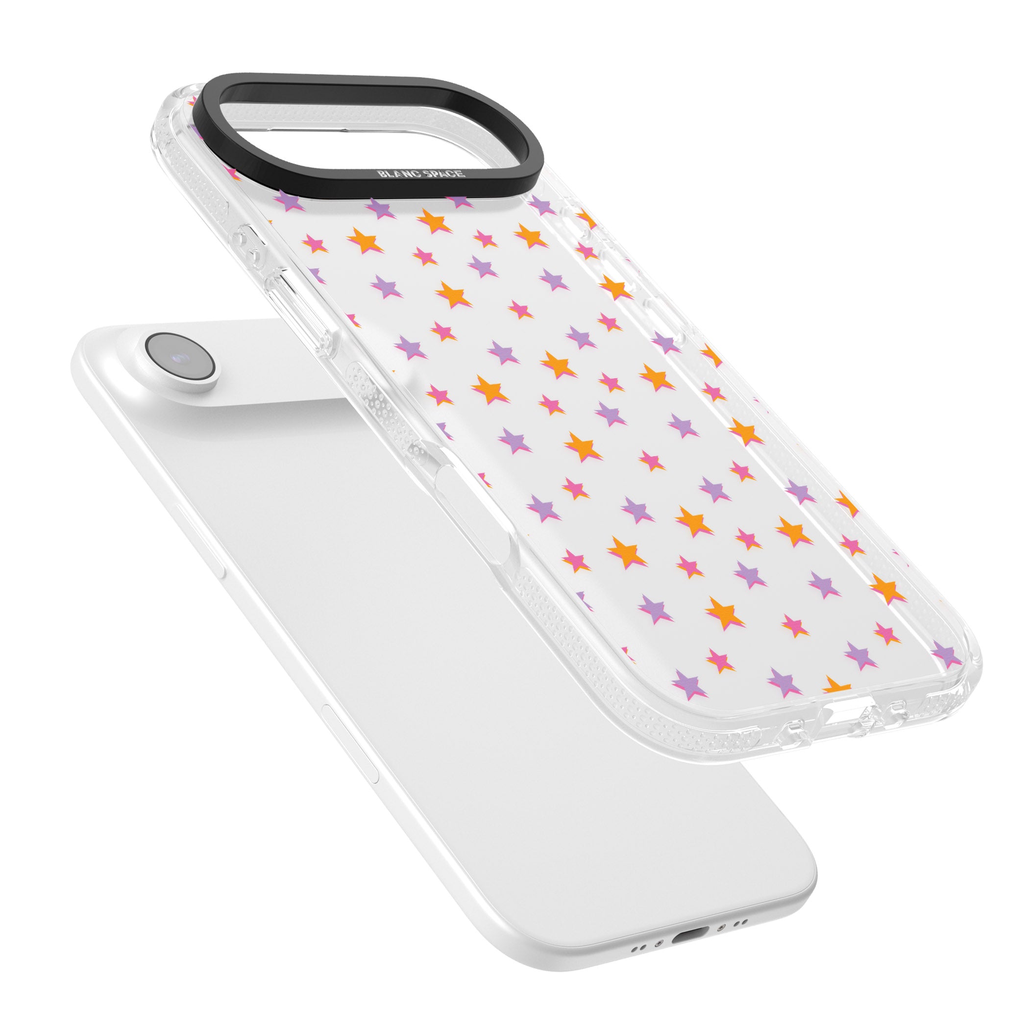 Spangling Stars Pattern iPhone 17 Air Impact Air Clear Phone Case Colours