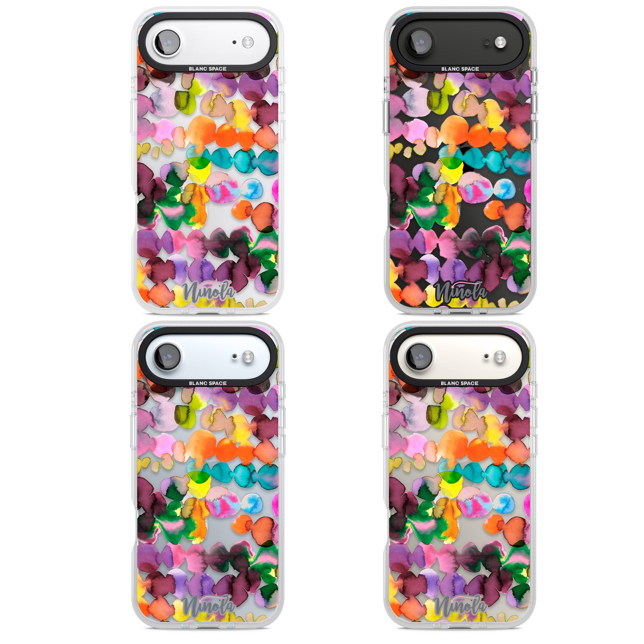 Ink Splash Hues iPhone 17 Air Impact Air Clear Phone Case APT Impact Protection