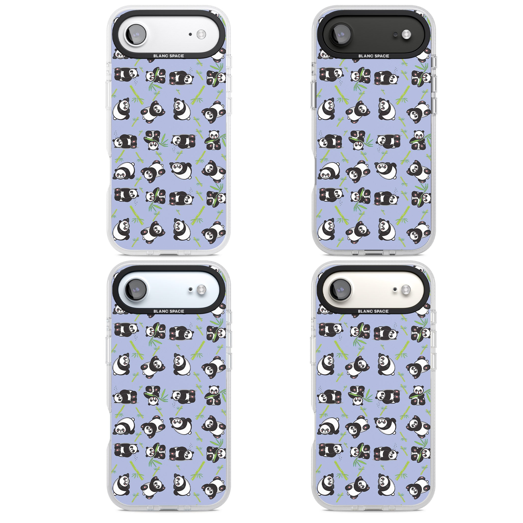 Panda Pattern iPhone 17 Air Impact Air Clear Phone Case APT Impact Protection