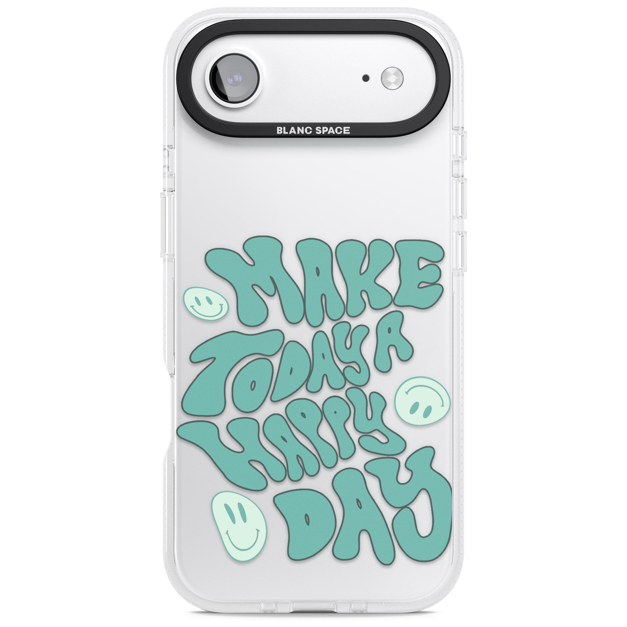 Make Today A Happy Day iPhone 17 Air Impact Air Clear Phone Case